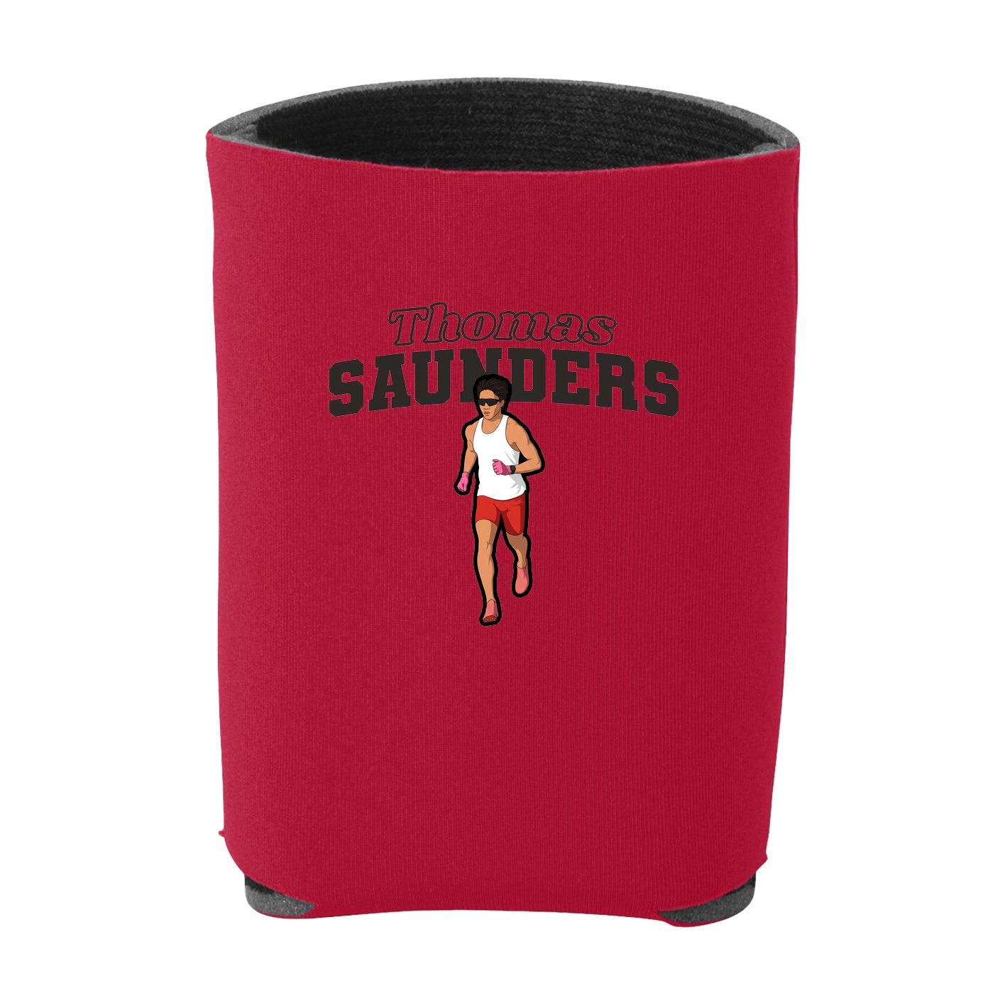 Can Holder — Name Arch in Red