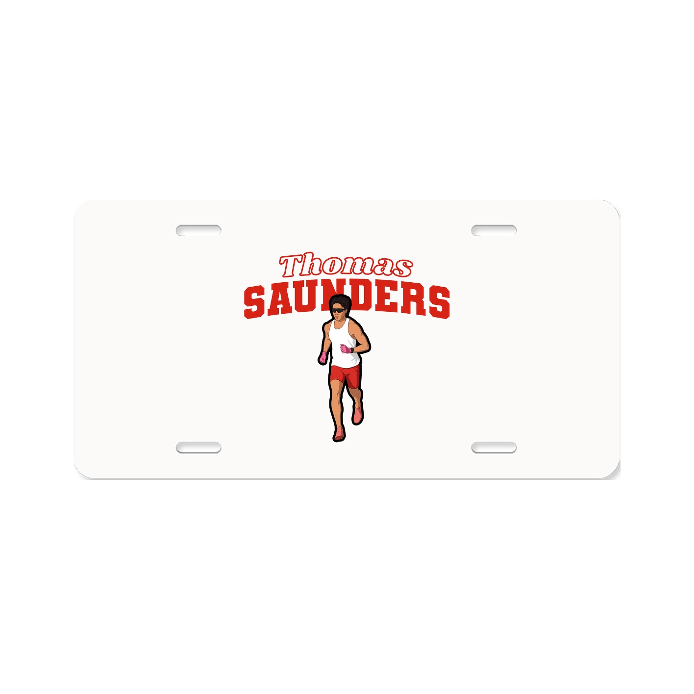 License Plate — Name Arch in Classic