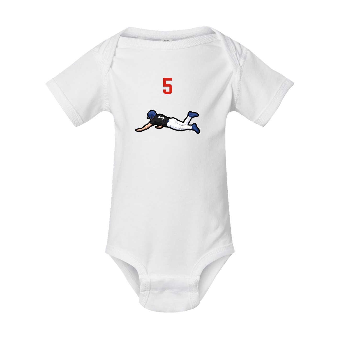 Baby Onesie — Number Top in White