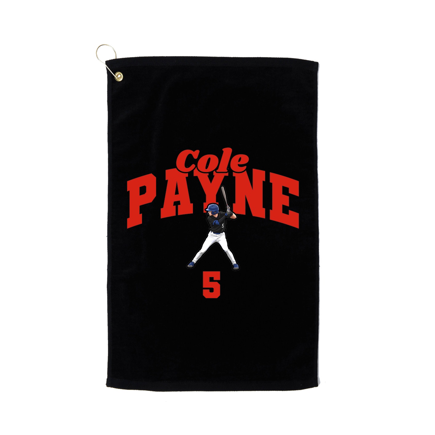Golf Towel — Signature Arch in Black