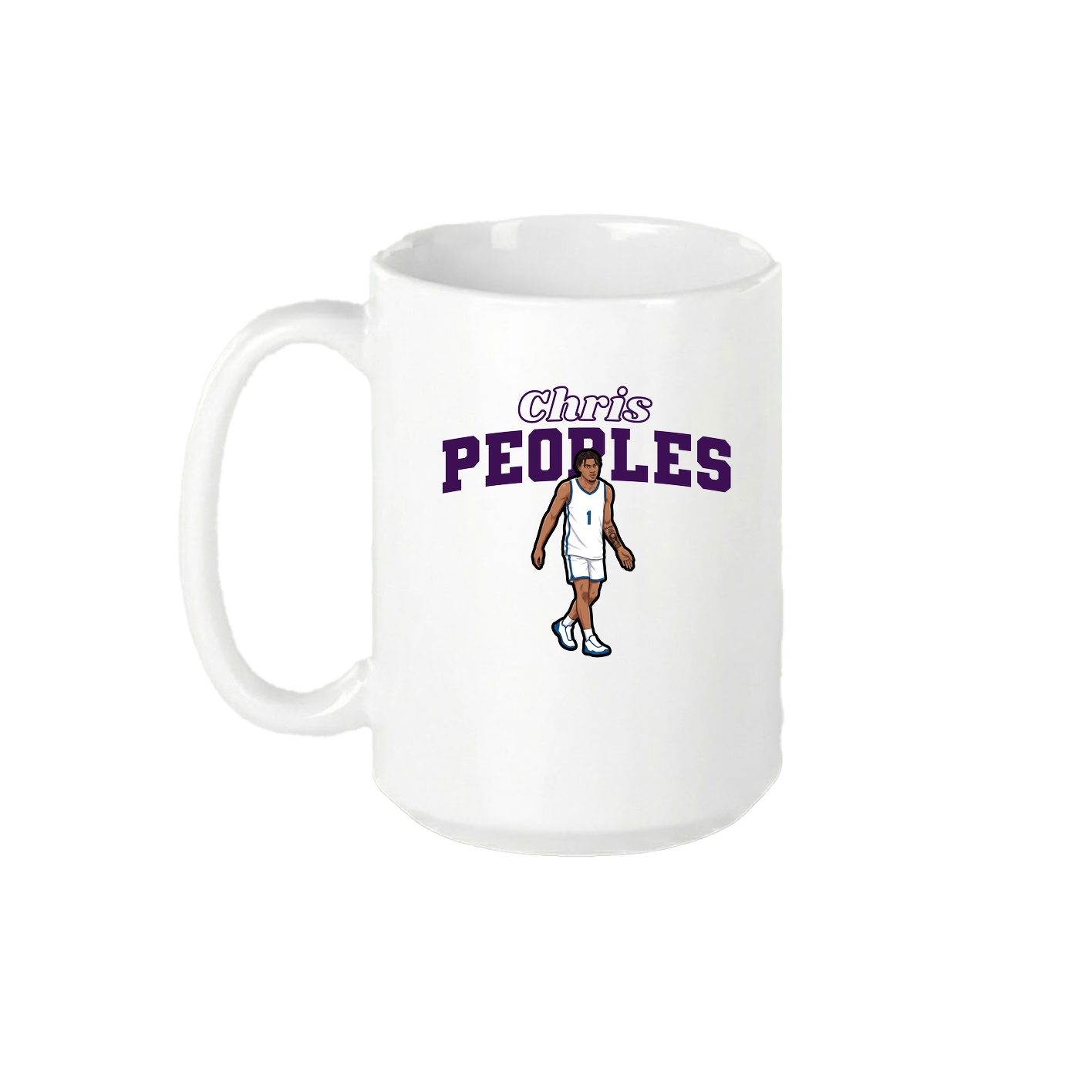 15oz Coffee Mug — Name Arch in White