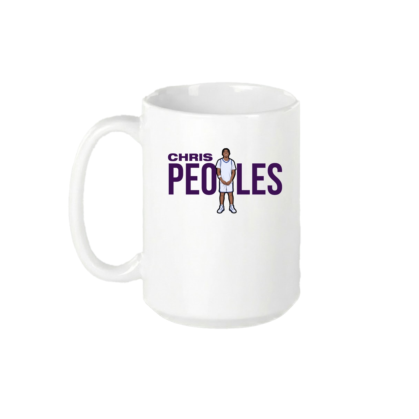 15oz Coffee Mug — Player Name in White