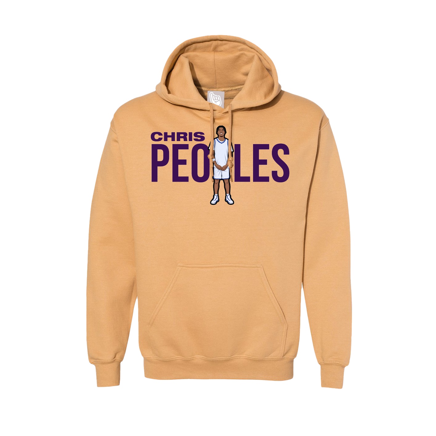 Hoodie — Player Name in Vegas Gold