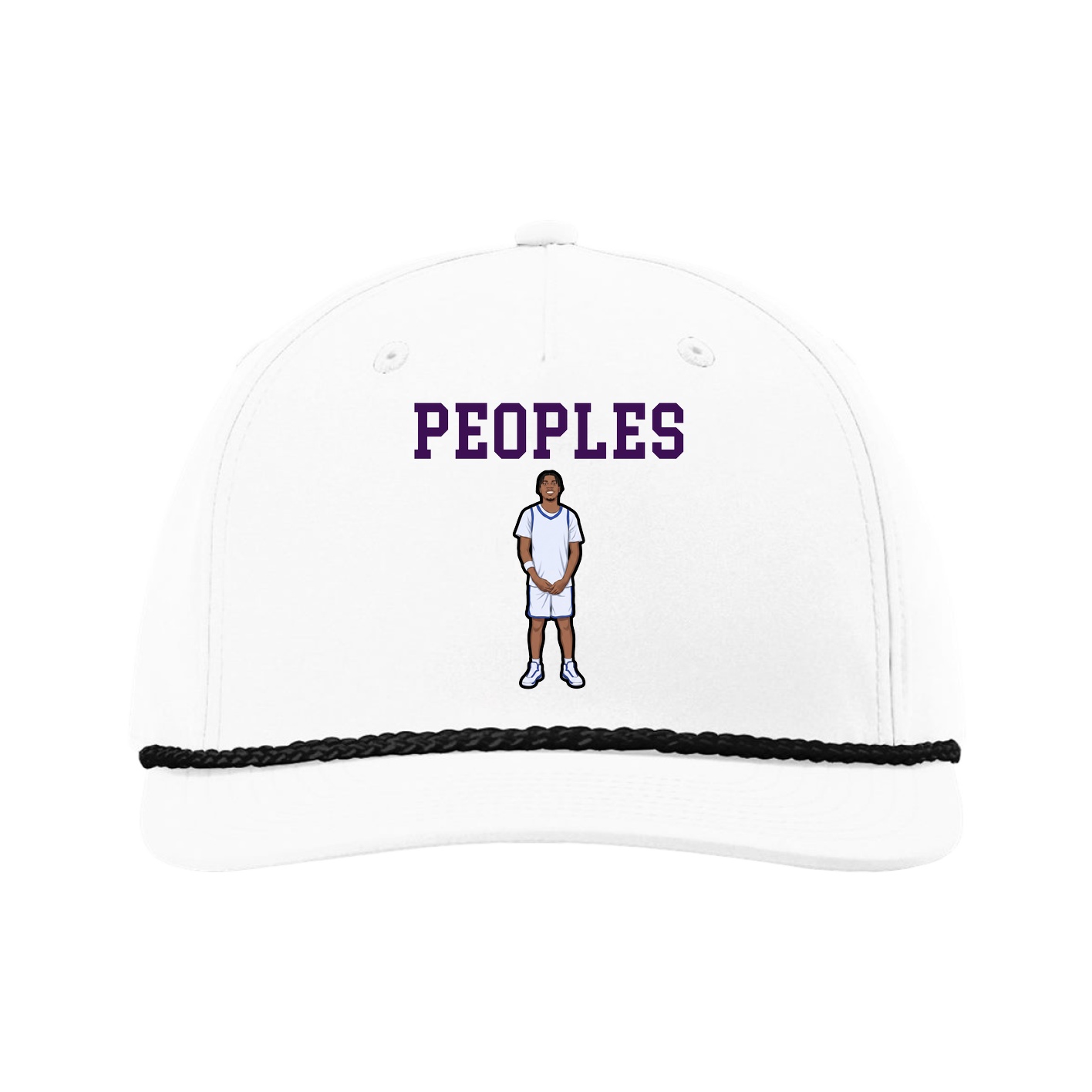 Five-Panel Classic Rope Cap — Shirsey in White