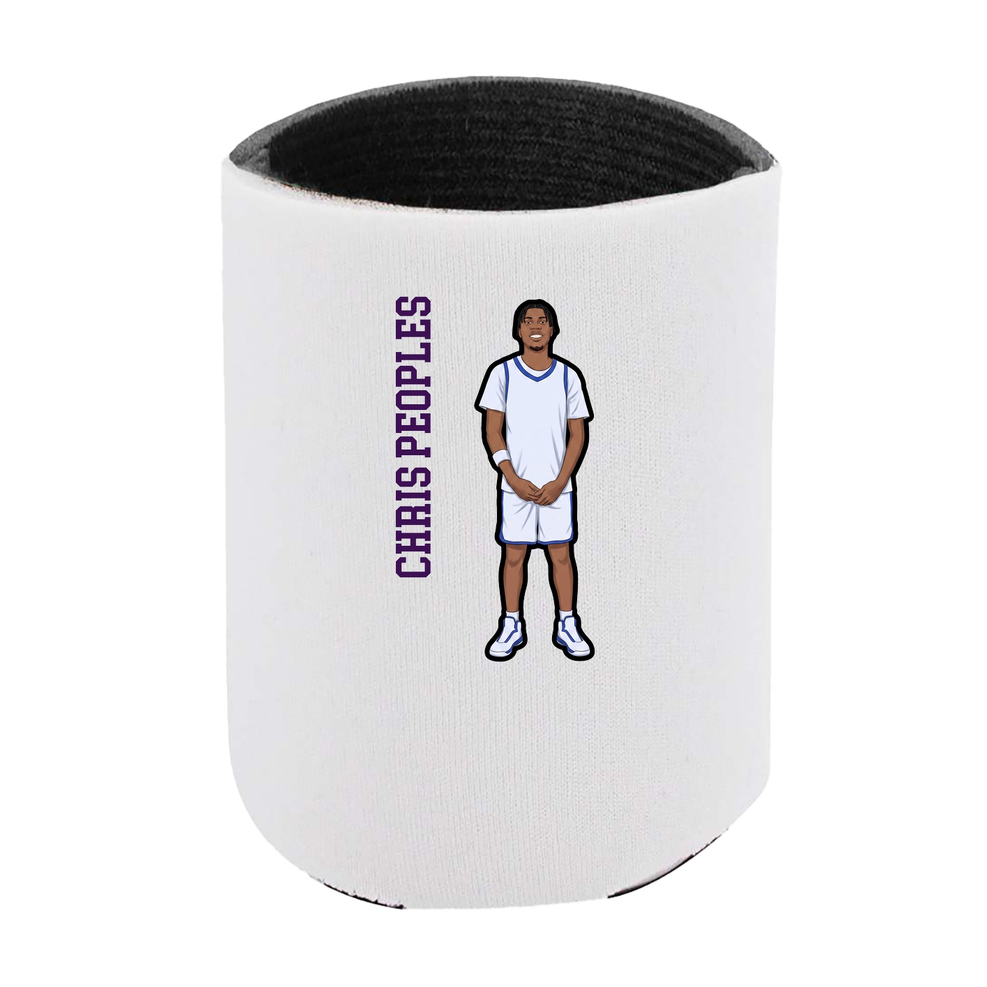 Can Holder — Name Vertical in White