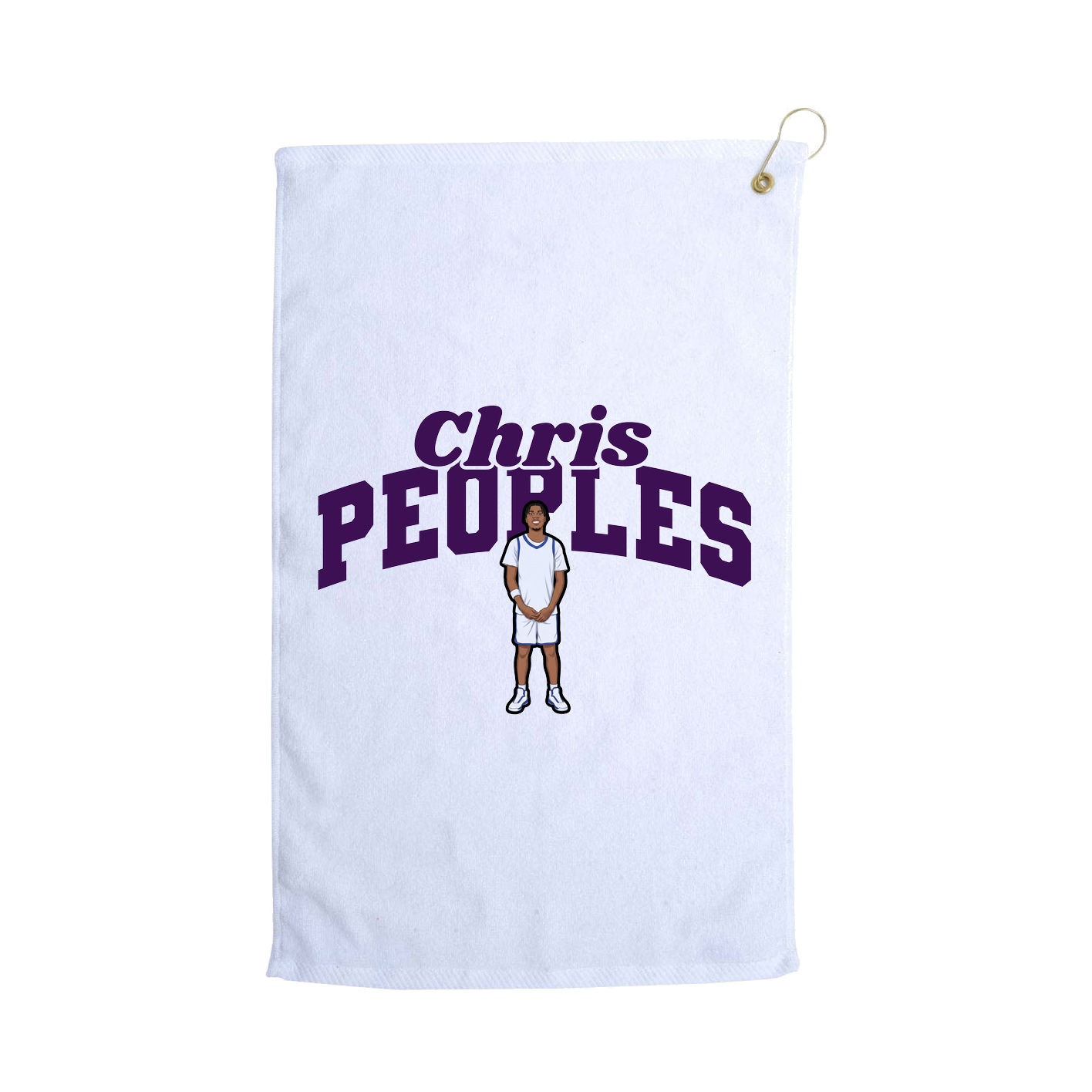 Golf Towel — Signature Arch in White