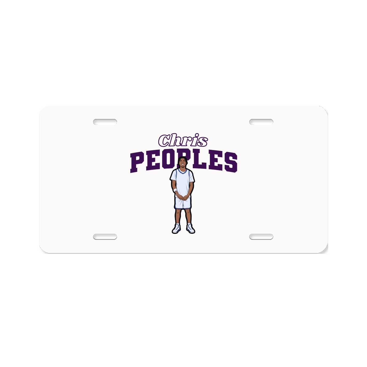 License Plate — Name Arch in Classic