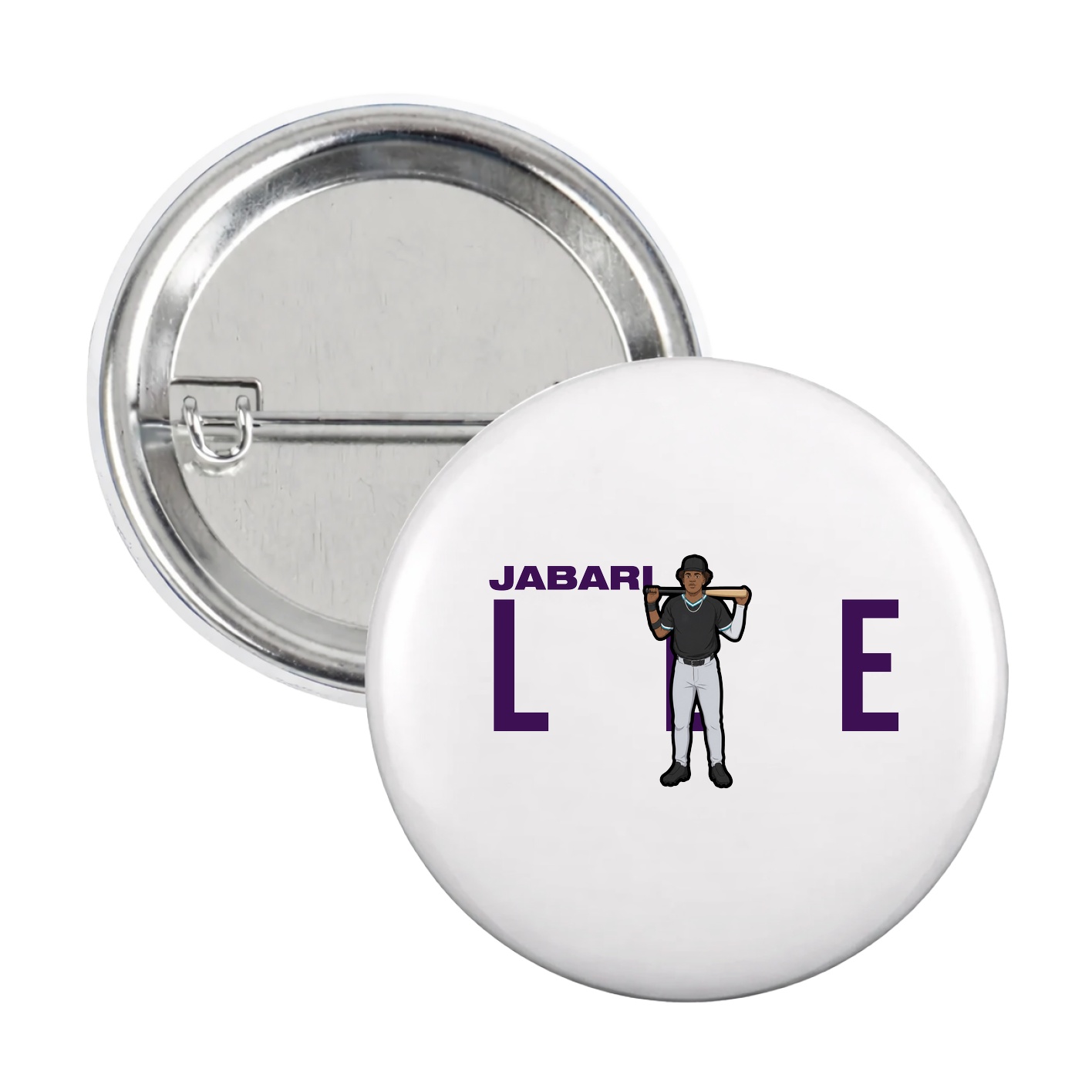 Game Day Button — Player Name in White