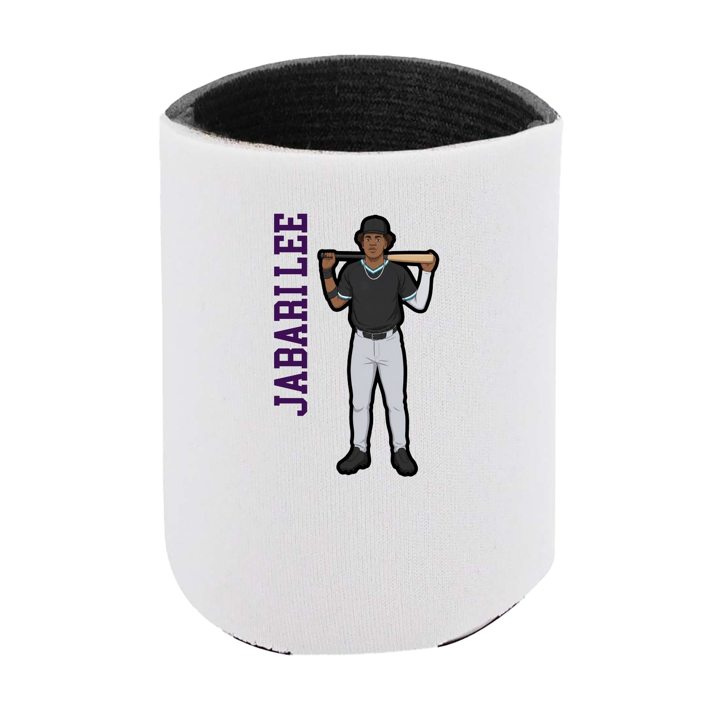 Can Holder — Name Vertical in White