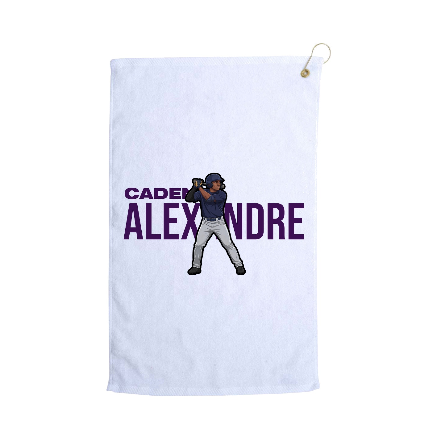 Golf Towel — Player Name in White