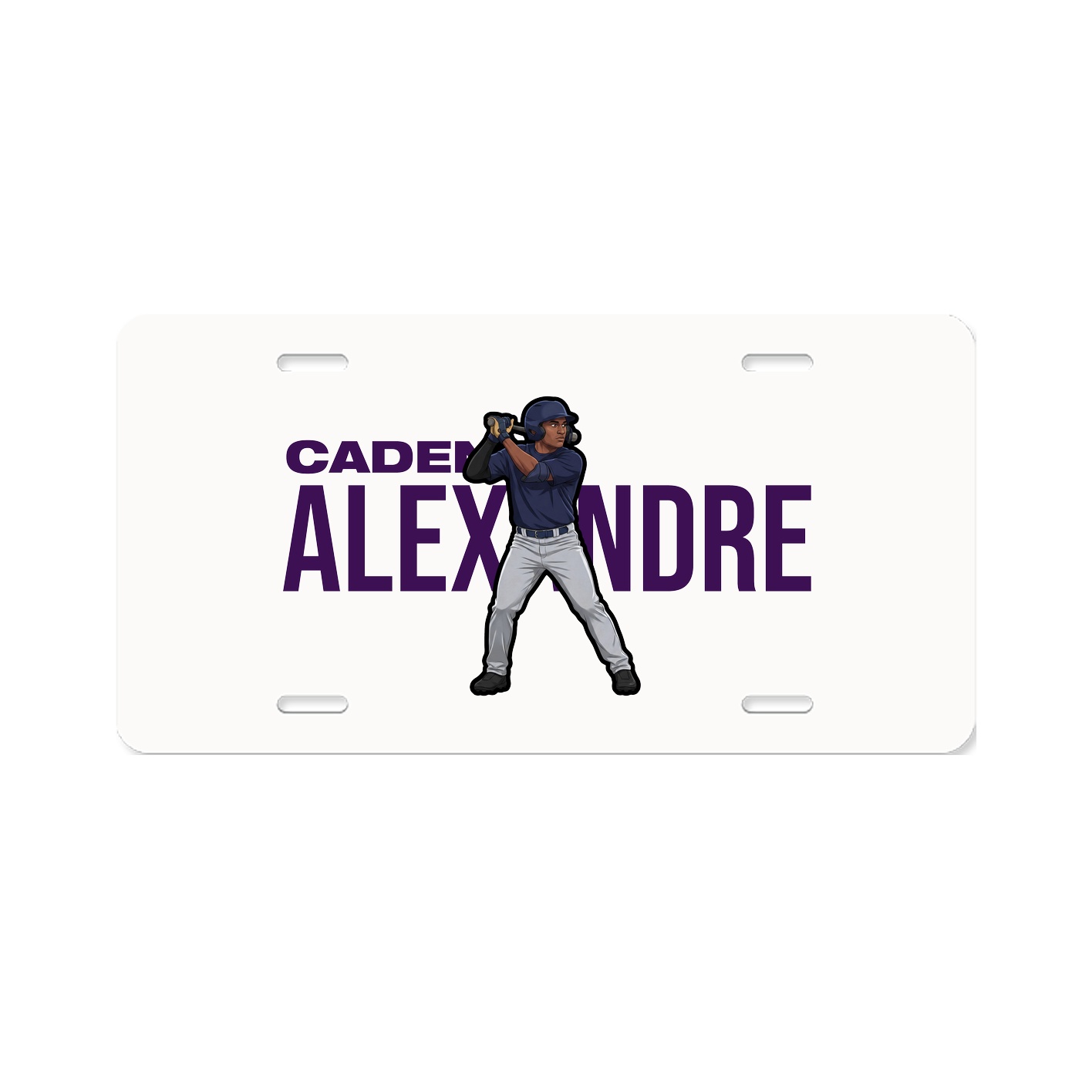 License Plate — Player Name in Classic
