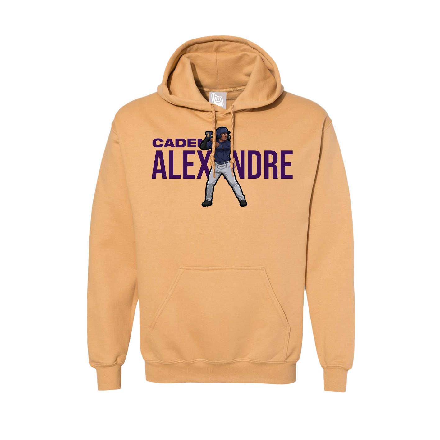 Hoodie — Player Name in Vegas Gold