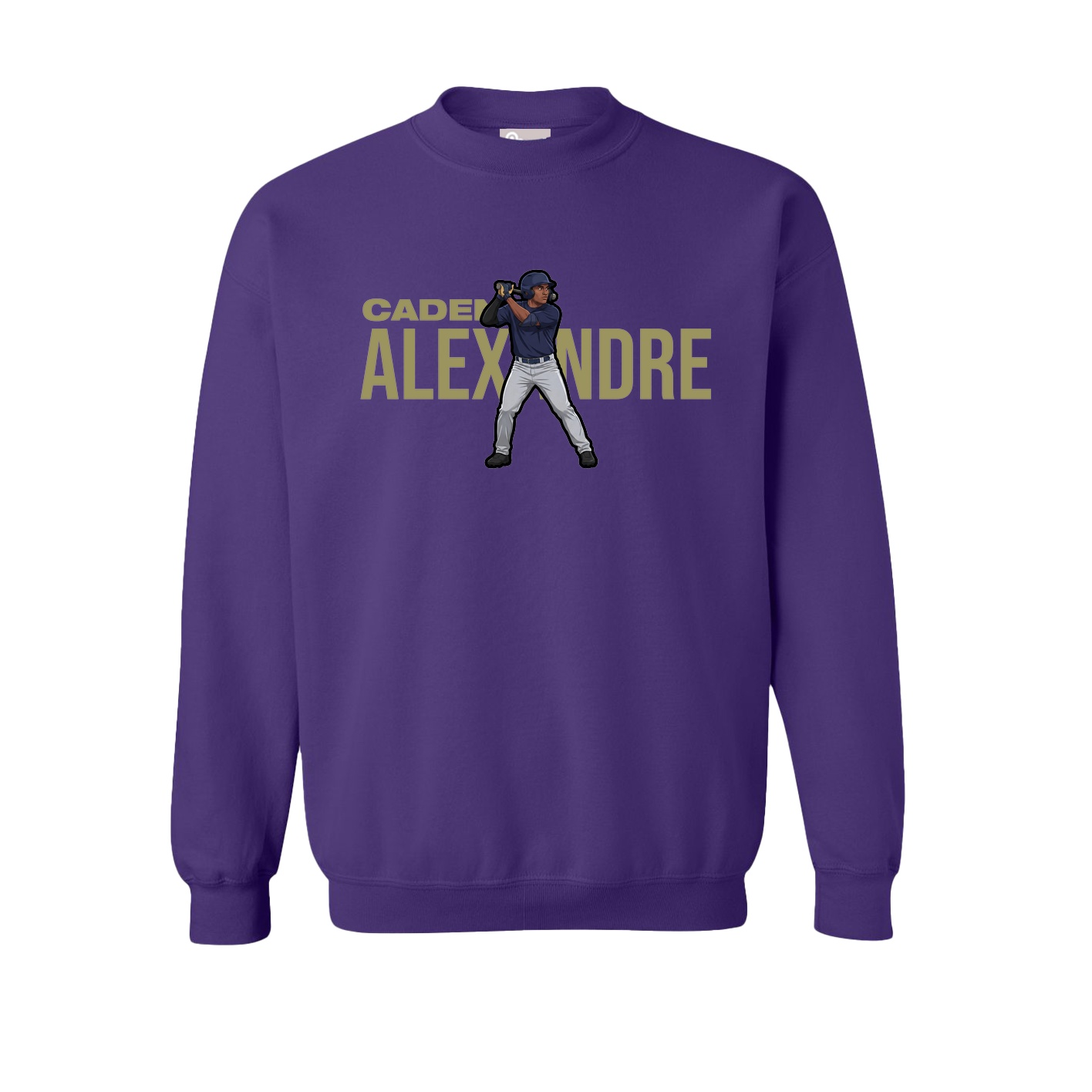 Fleece Crew — Player Name in Purple
