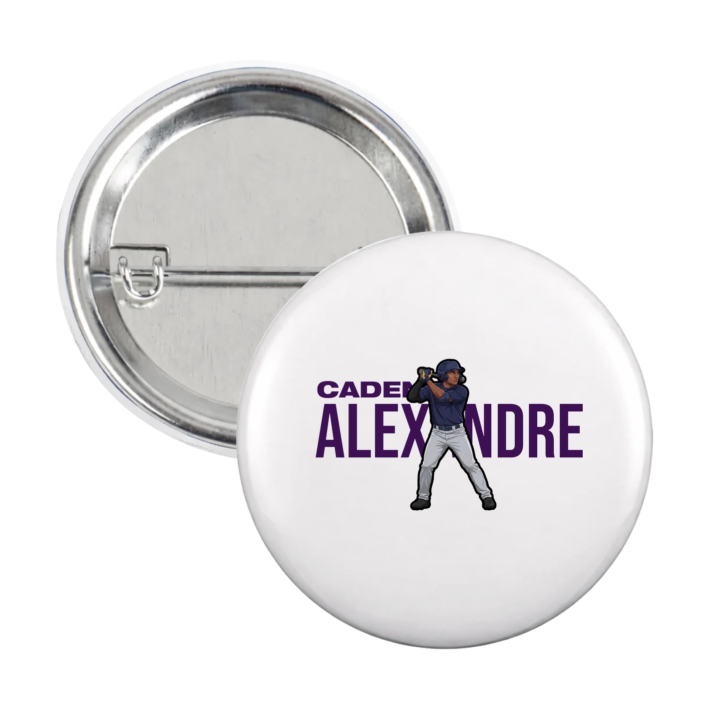 Game Day Button — Player Name in White
