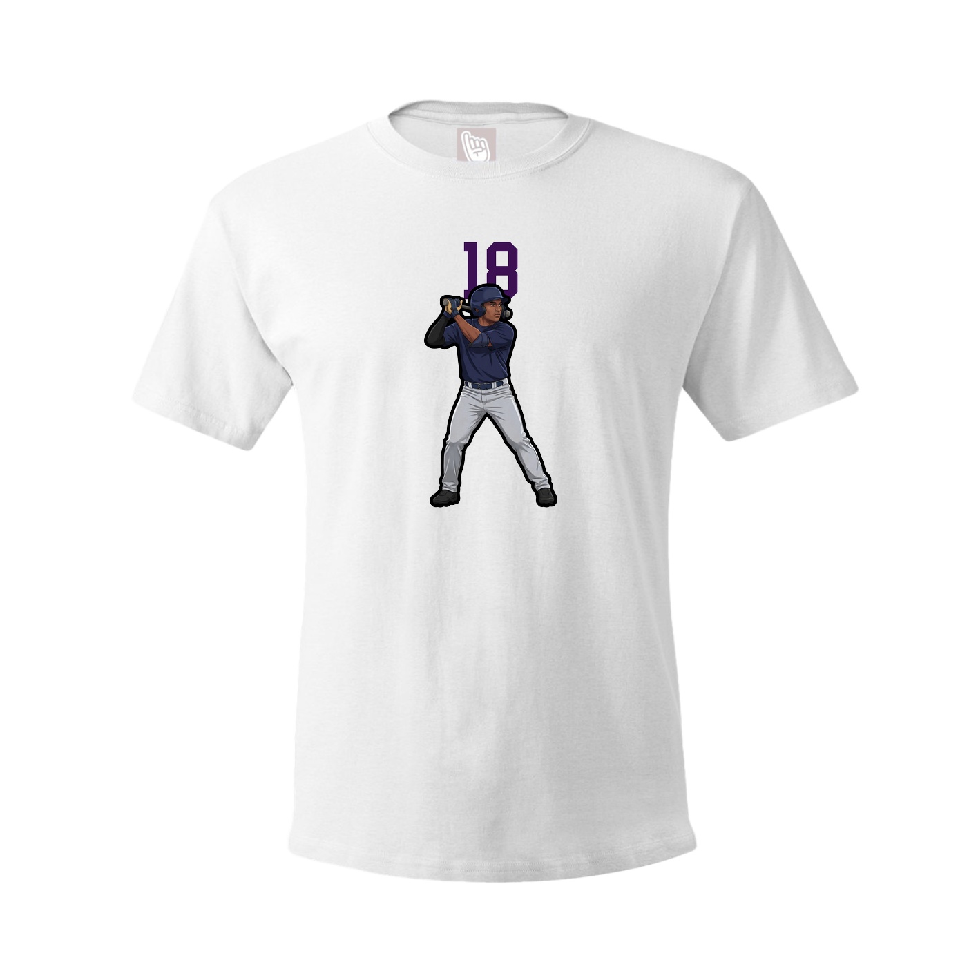 Tee — Number Top in White