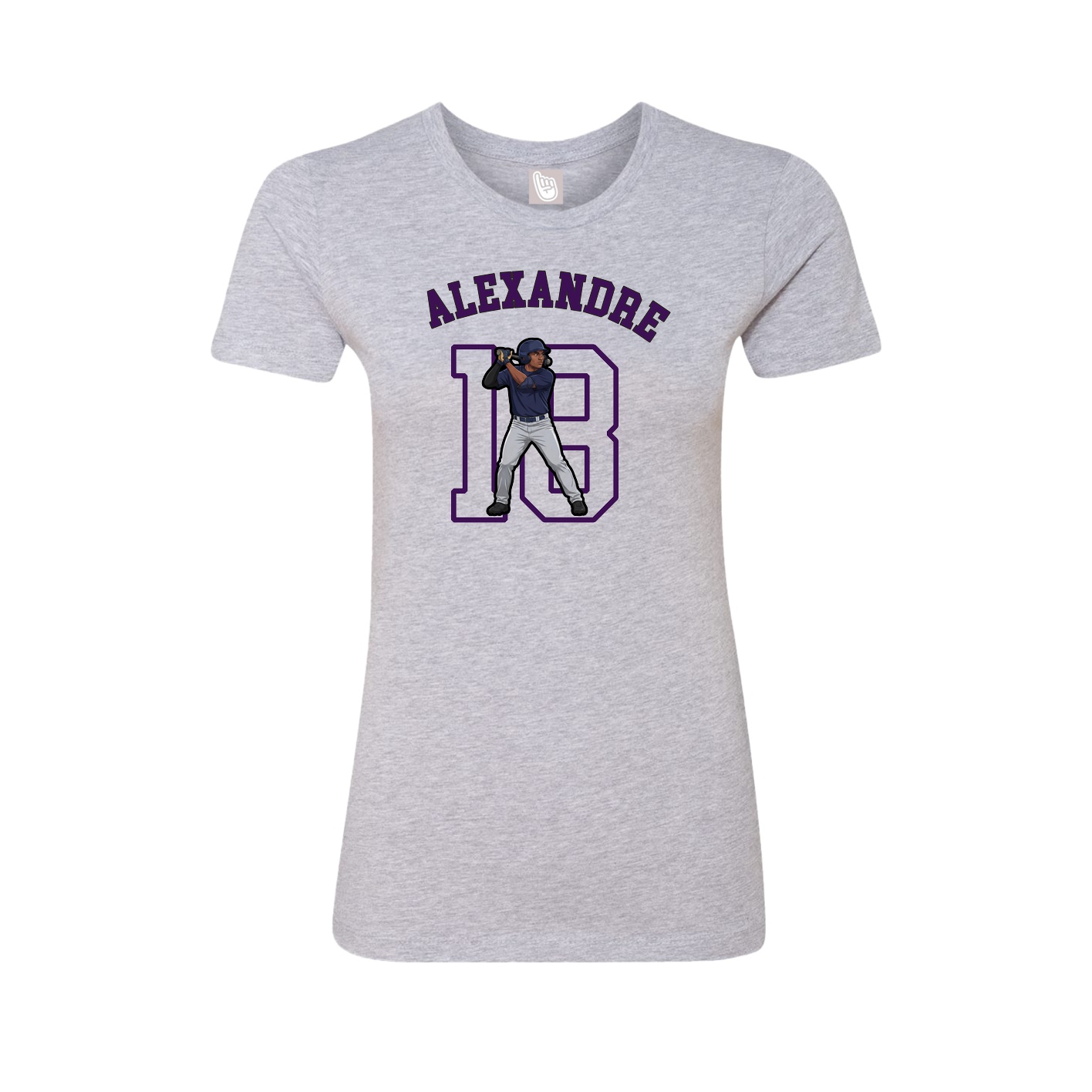 Fitted Women's Tee — Shirsey Arch in Grey