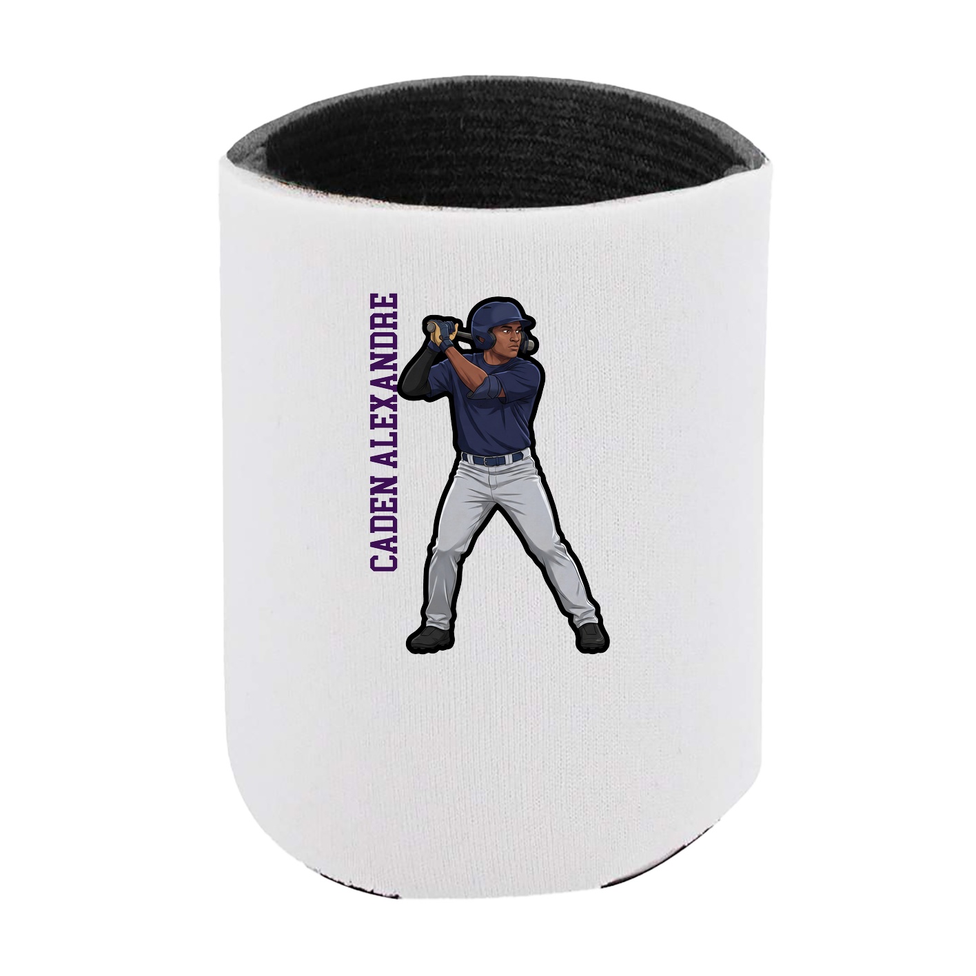 Can Holder — Name Vertical in White