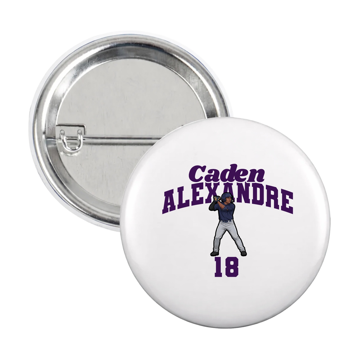 Game Day Button — Signature Arch in White