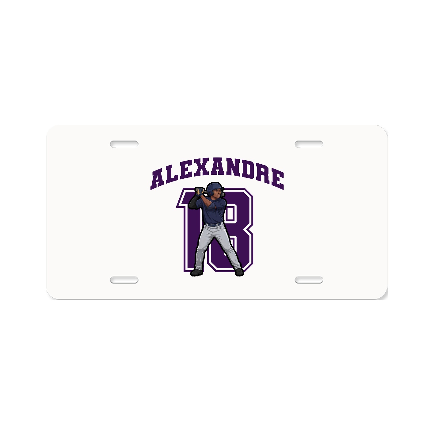 License Plate — Number in Classic