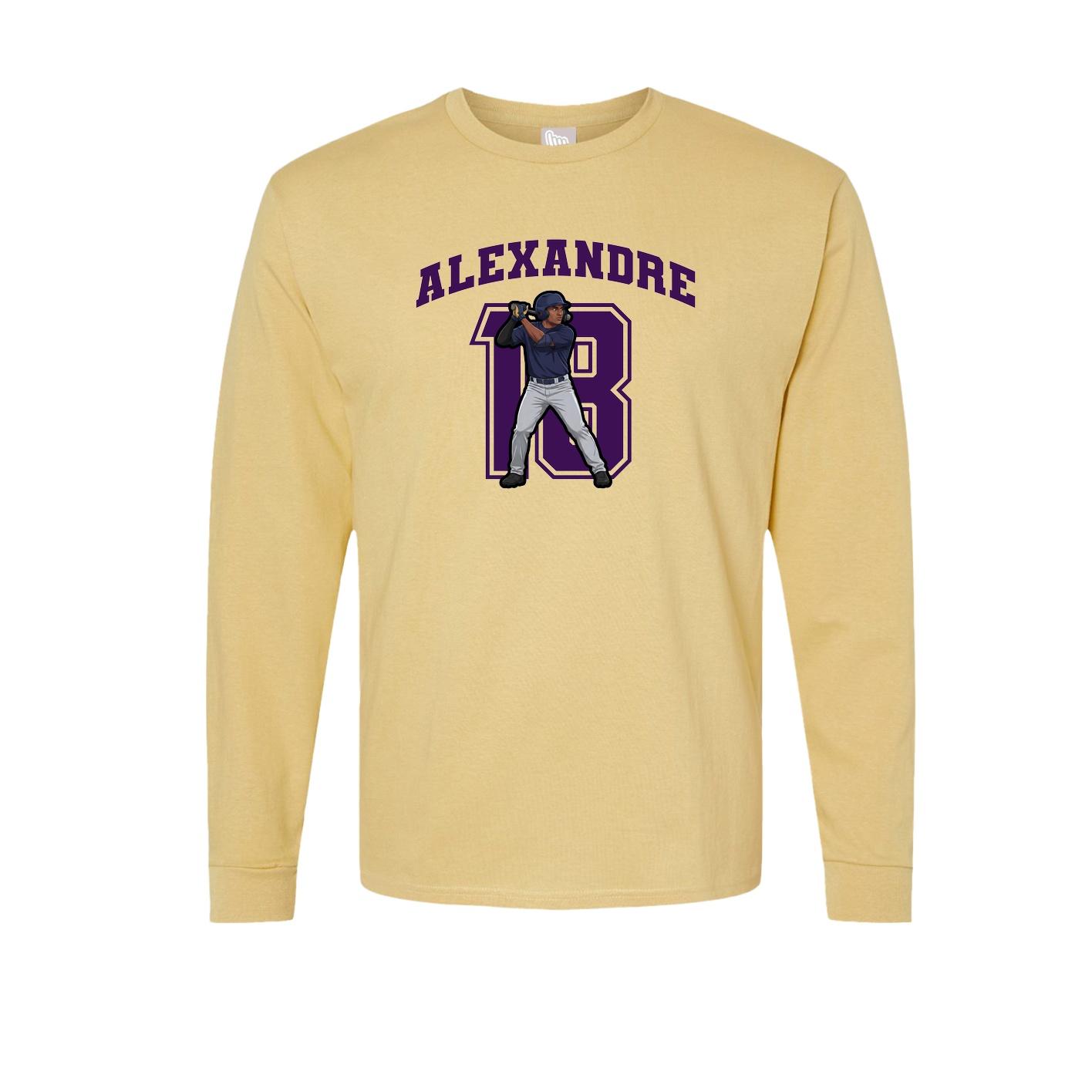 Long Sleeve Tee — Number in Vegas Gold