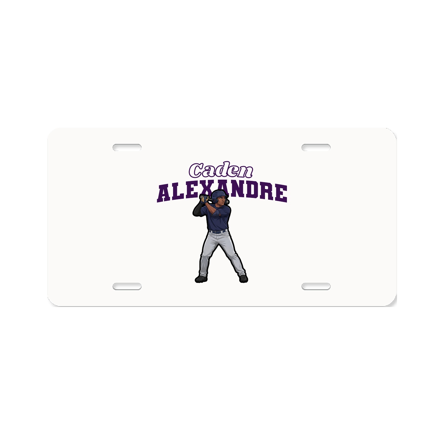 License Plate — Name Arch in Classic