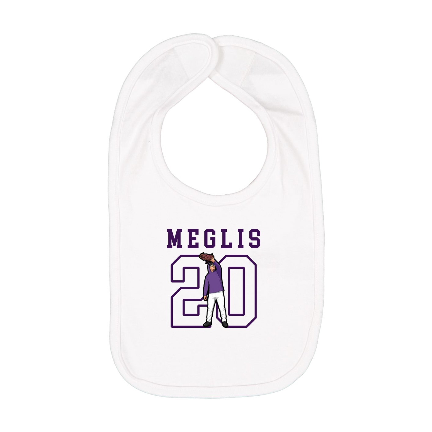 Infant Bib — Shirsey in White
