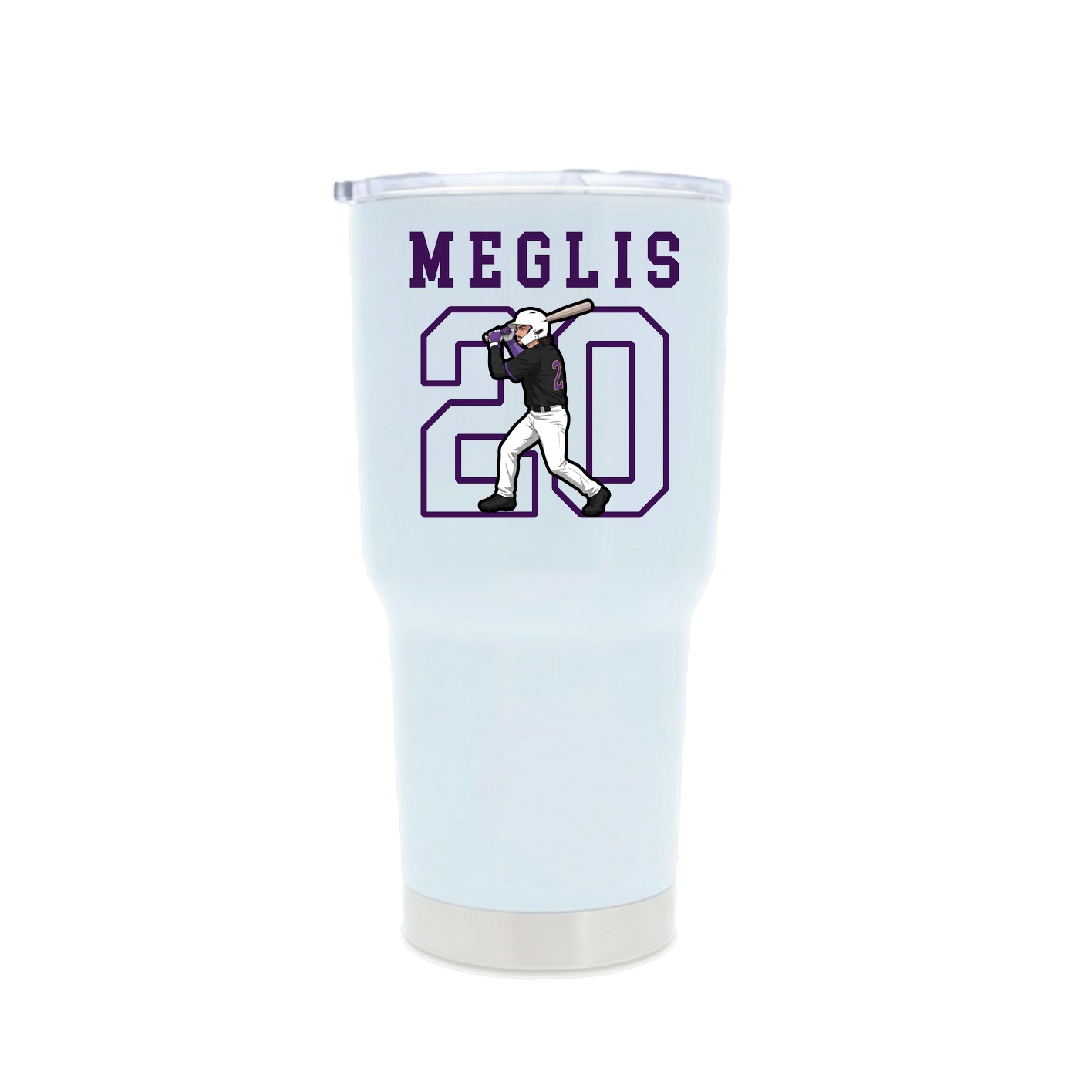 30oz Stainless Steel Tumbler — Shirsey in White