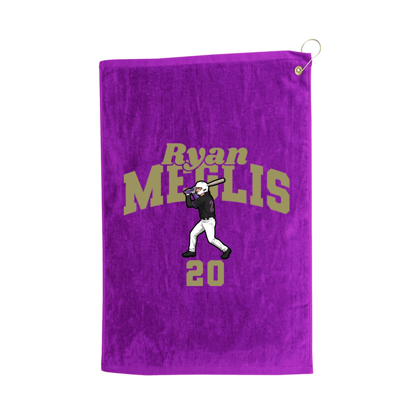 Golf Towel — Signature Arch in Purple