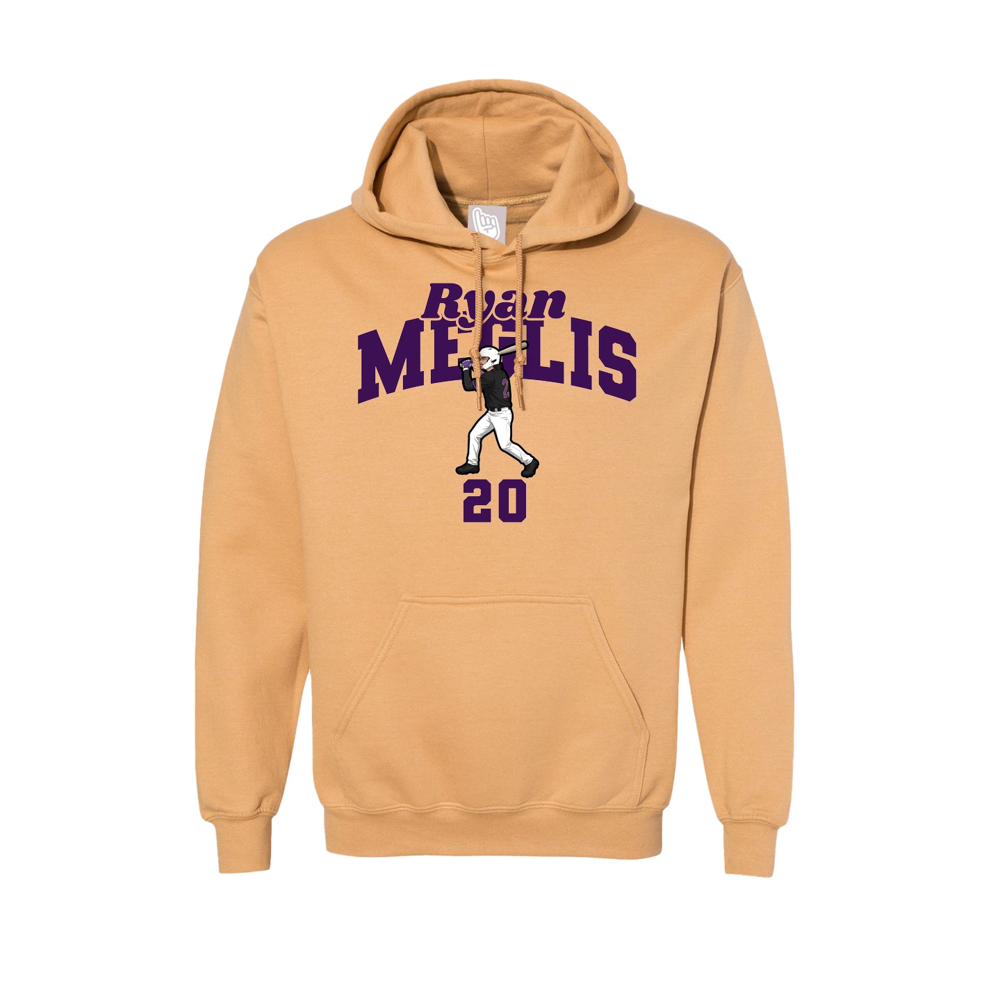 Hoodie — Signature Arch in Vegas Gold