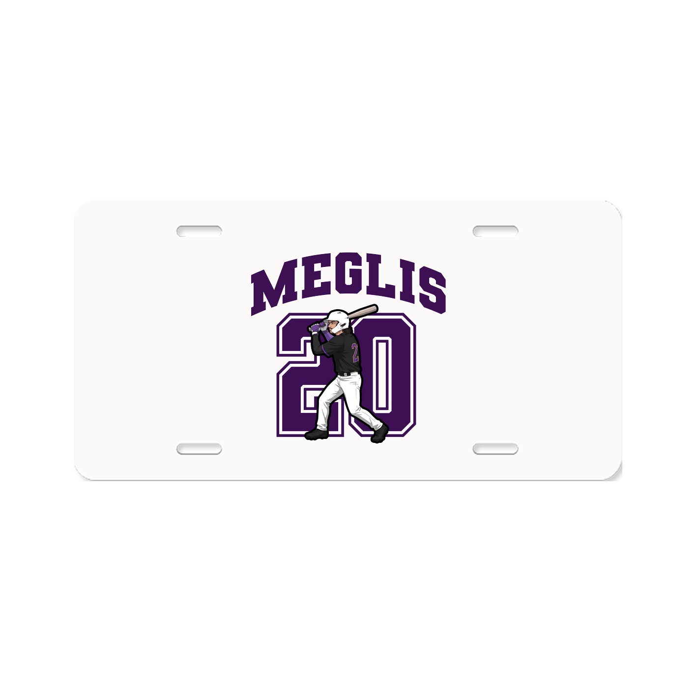 License Plate — Number in Classic