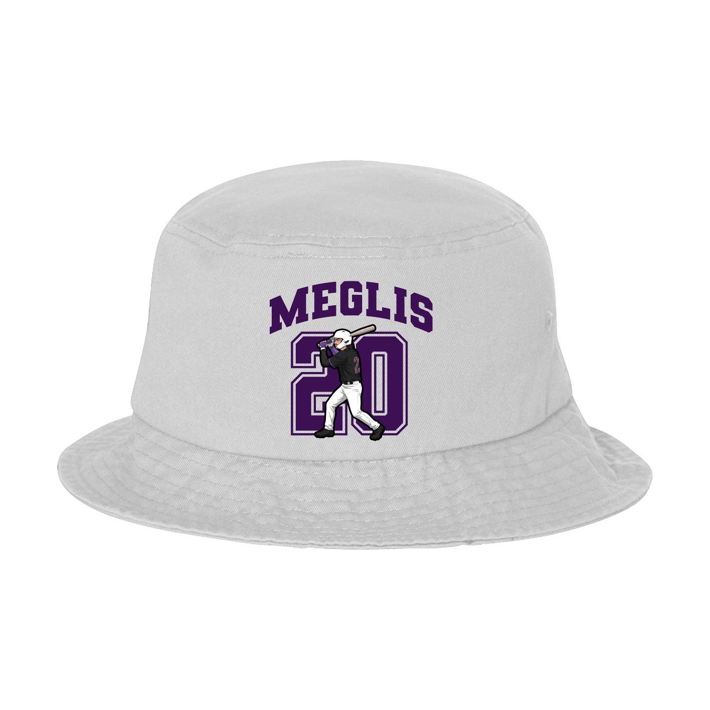 Bucket Cap — Number in White