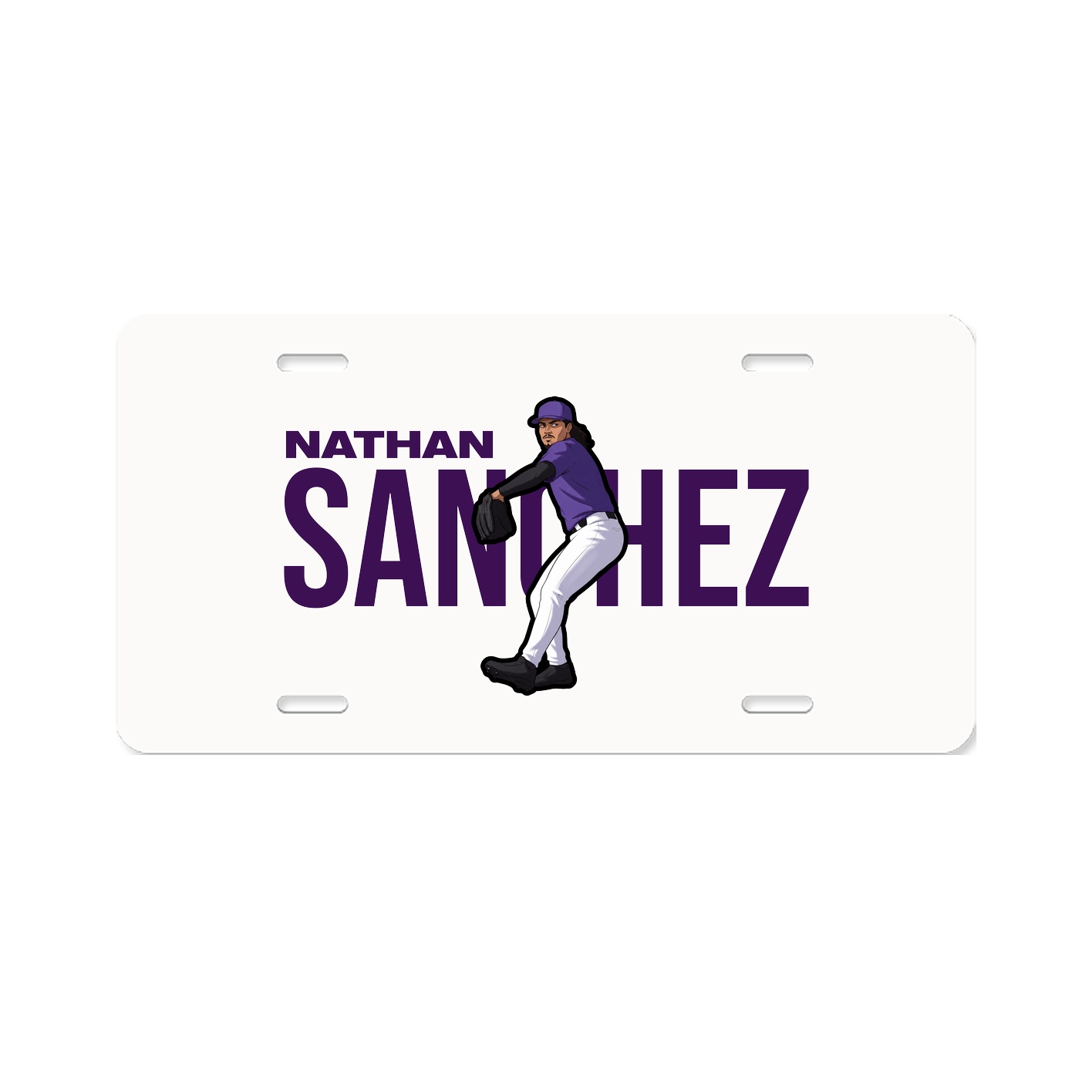 License Plate — Player Name in Classic