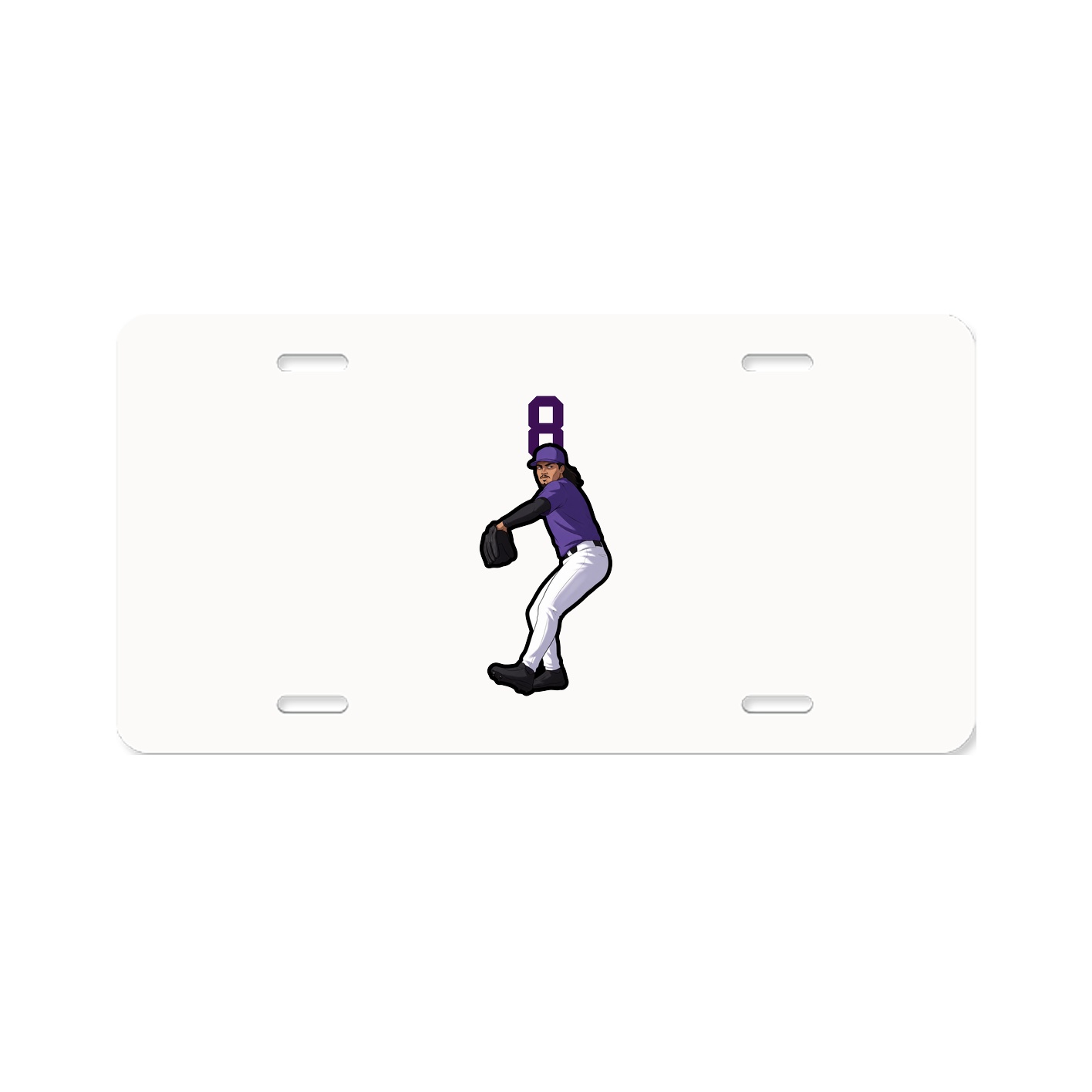 License Plate — Number Top in Classic