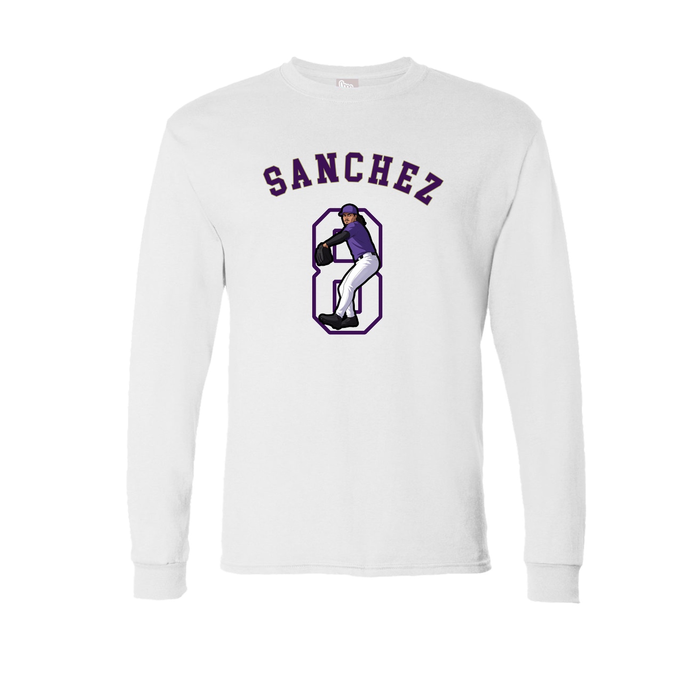 Long Sleeve Tee — Shirsey Arch in White