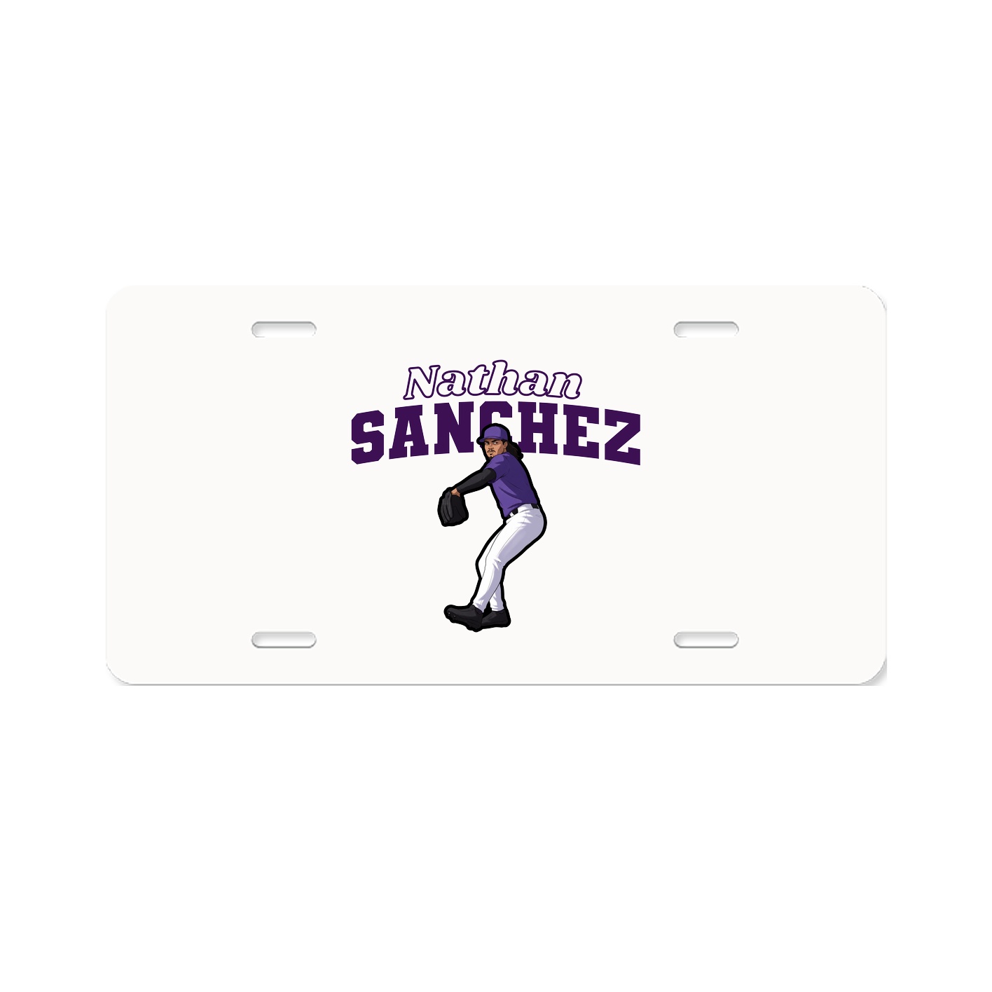 License Plate — Name Arch in Classic