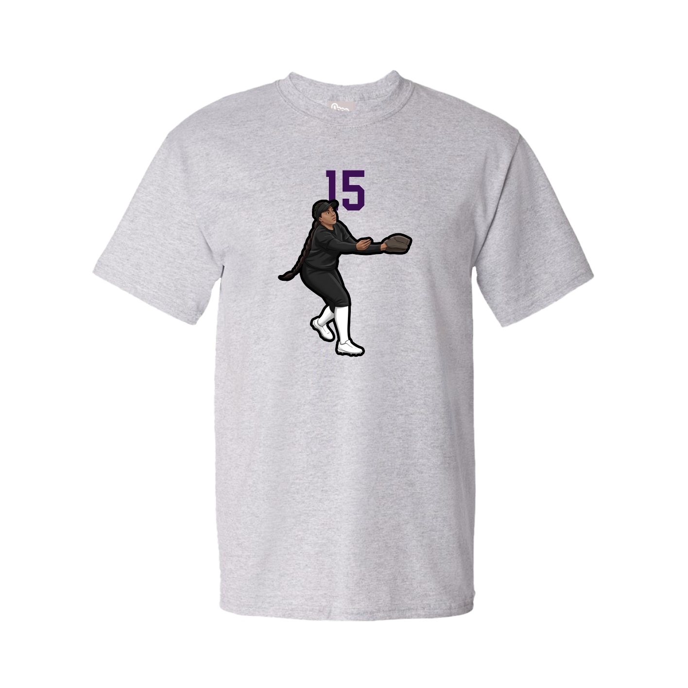 Youth Tee — Number Top in Grey
