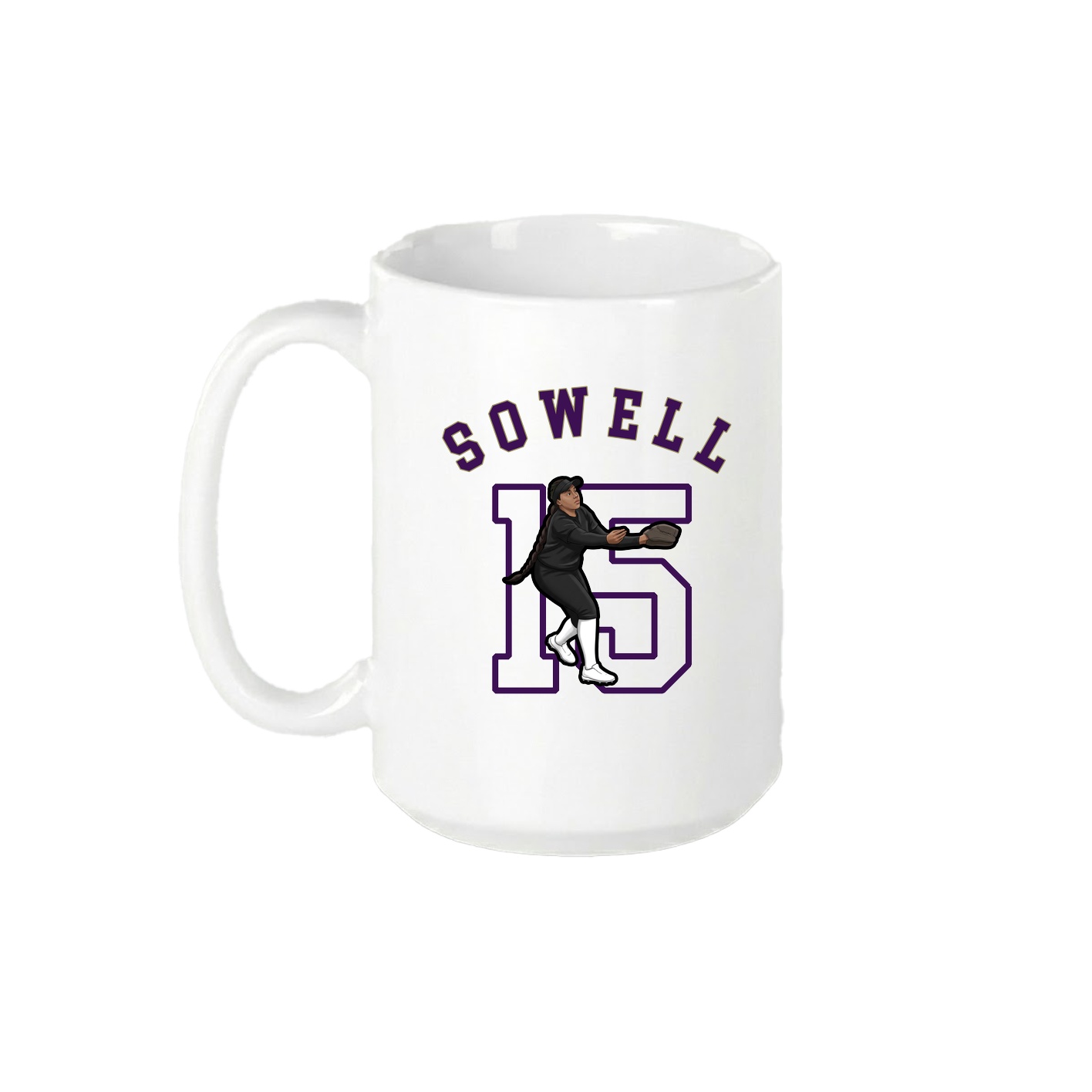 15oz Coffee Mug — Shirsey Arch in White