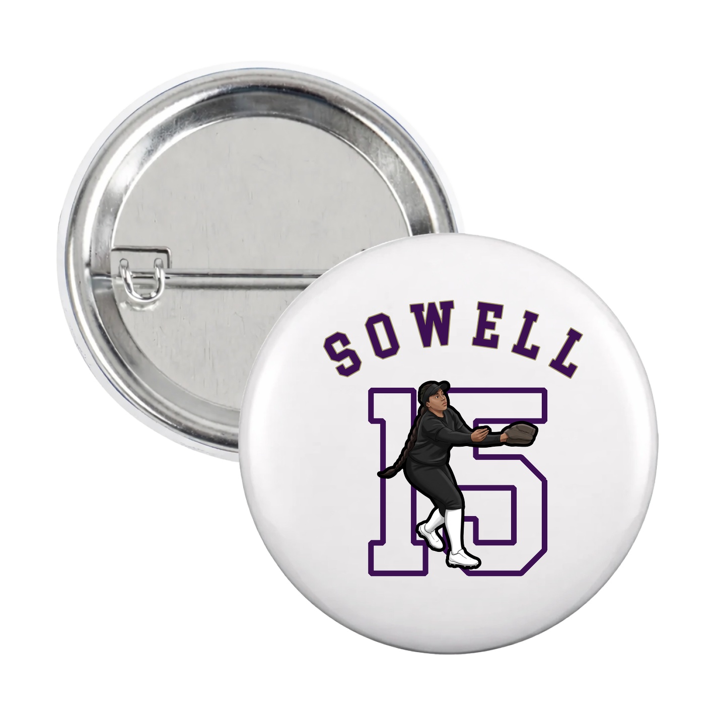 Game Day Button — Shirsey Arch in White