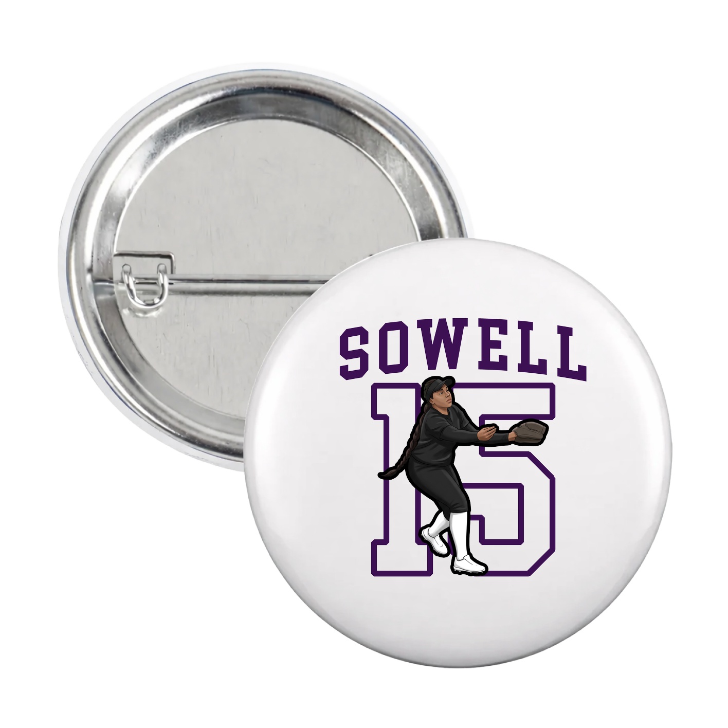 Game Day Button — Shirsey in White