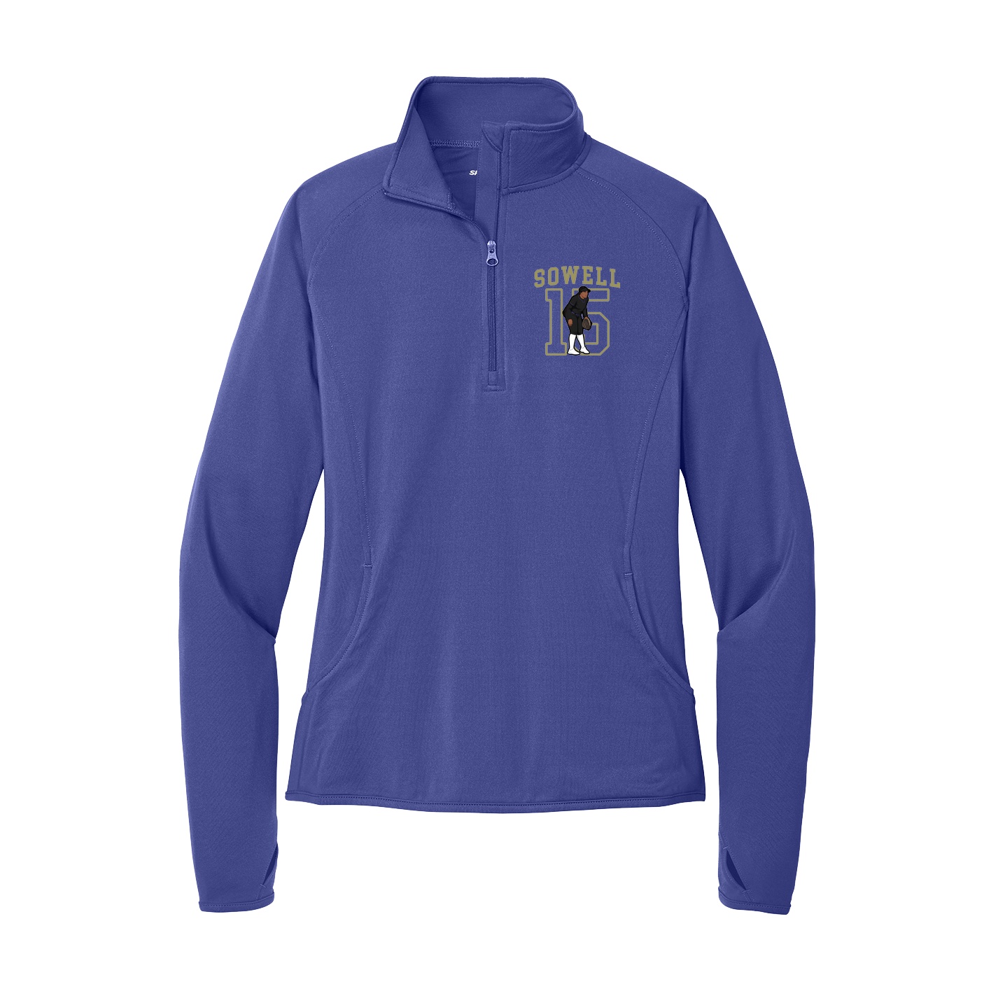 Women's Q-Zip Pullover — Shirsey in Purple