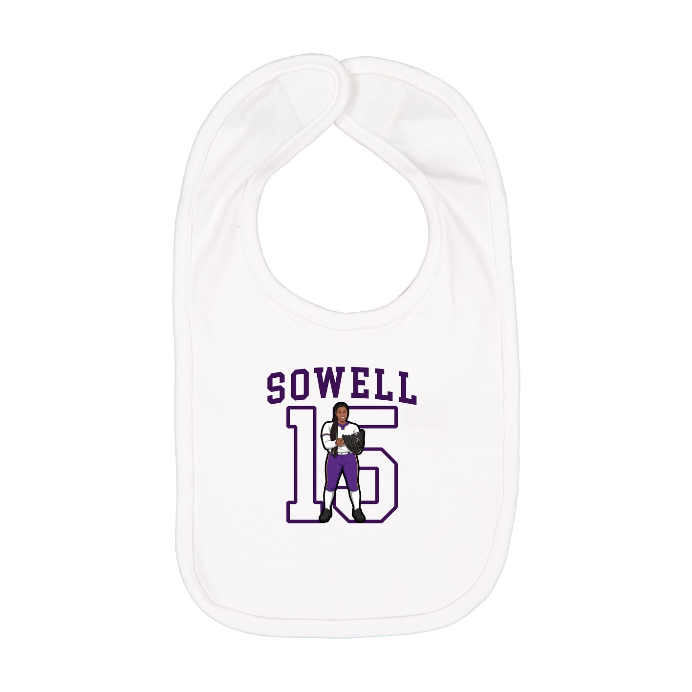 Infant Bib — Shirsey in White