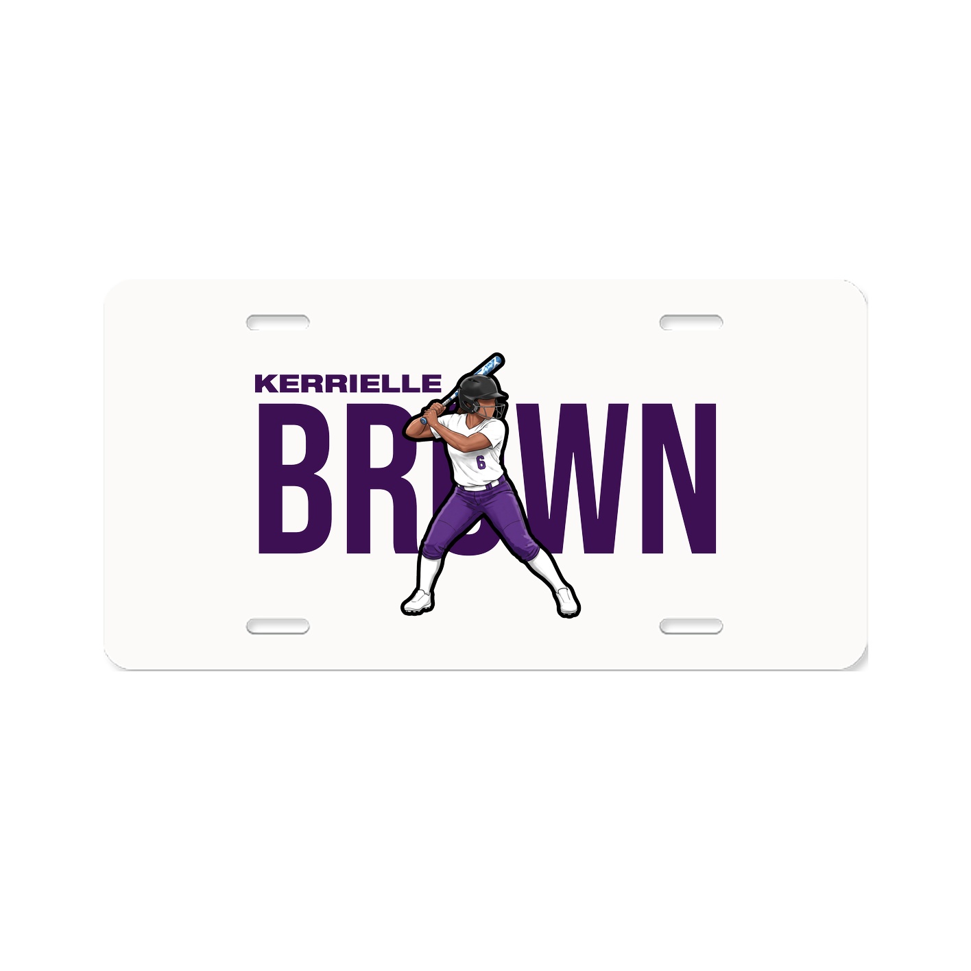 License Plate — Player Name in Classic