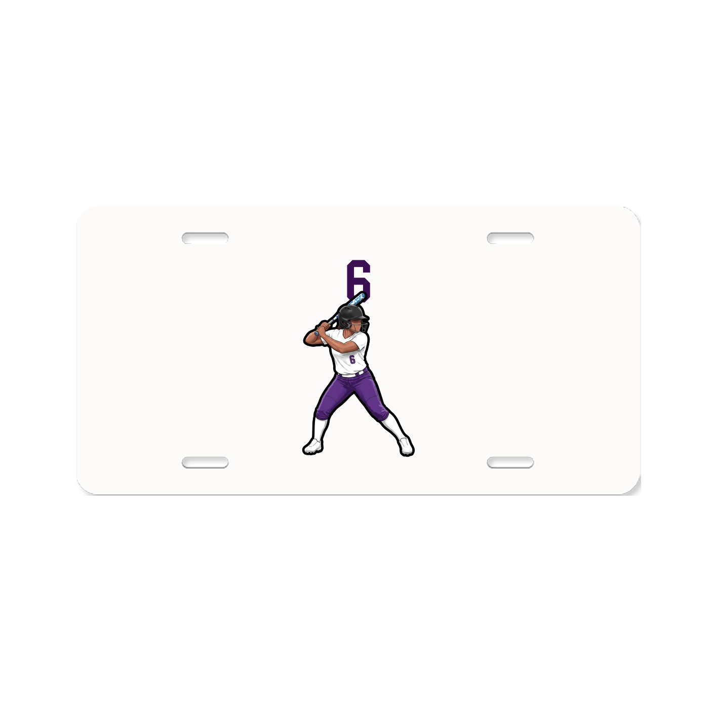 License Plate — Number Top in Classic