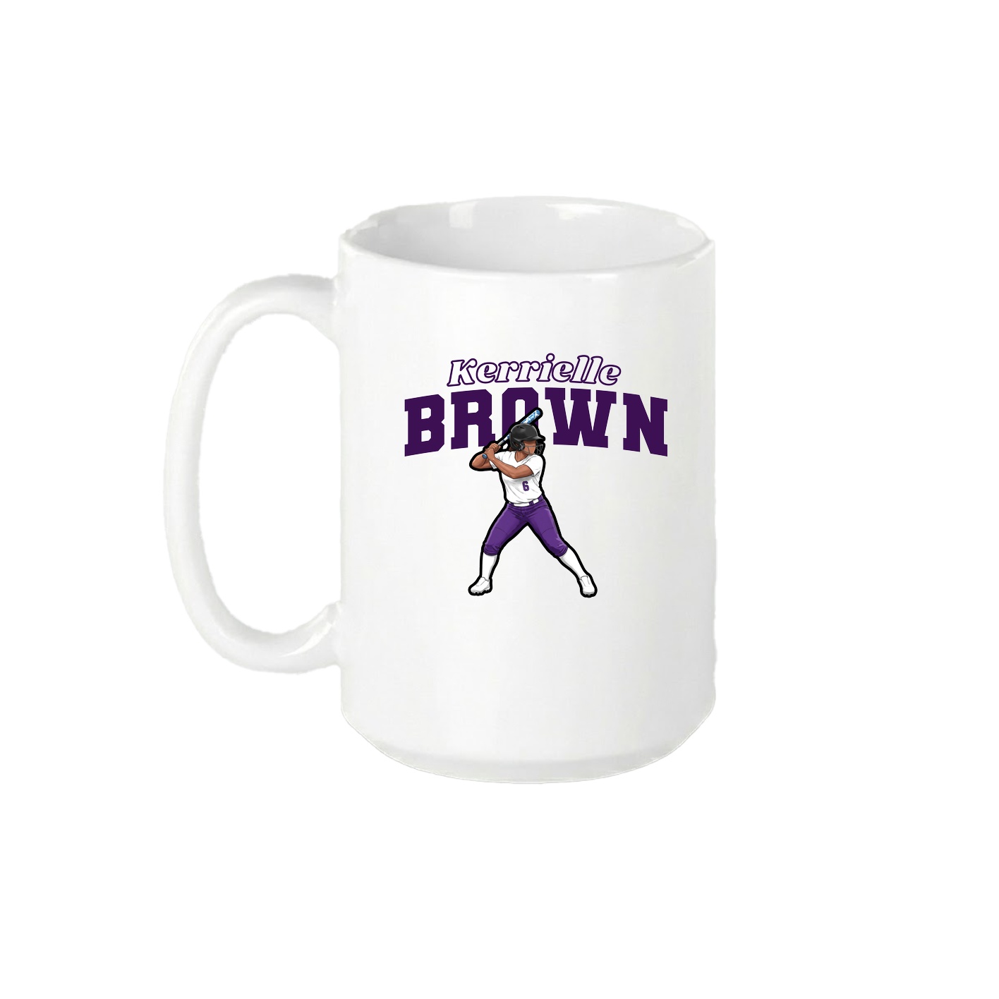 15oz Coffee Mug — Name Arch in White