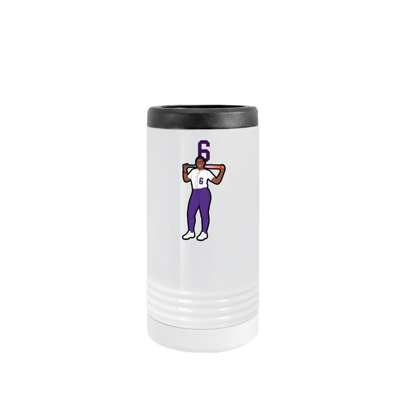 Slim Beverage Holder — Number Top in White