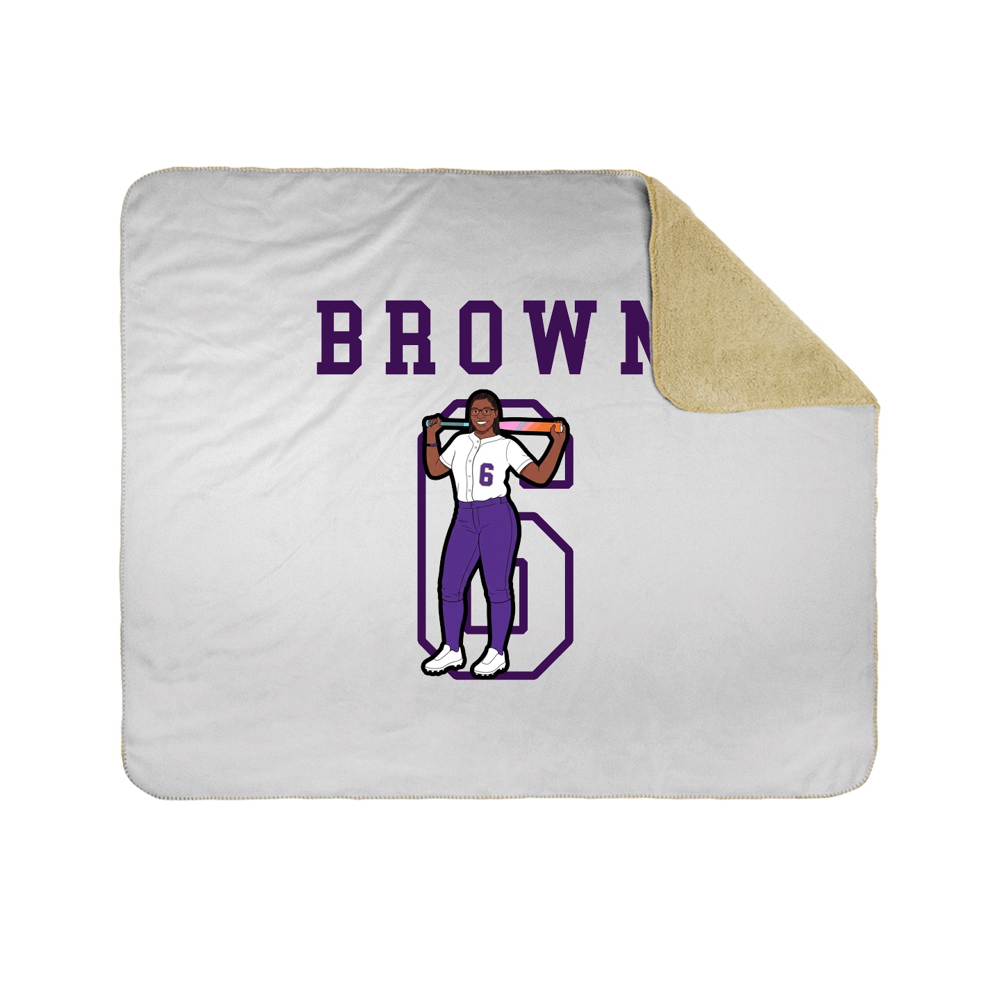 Throw Blanket — Shirsey in White