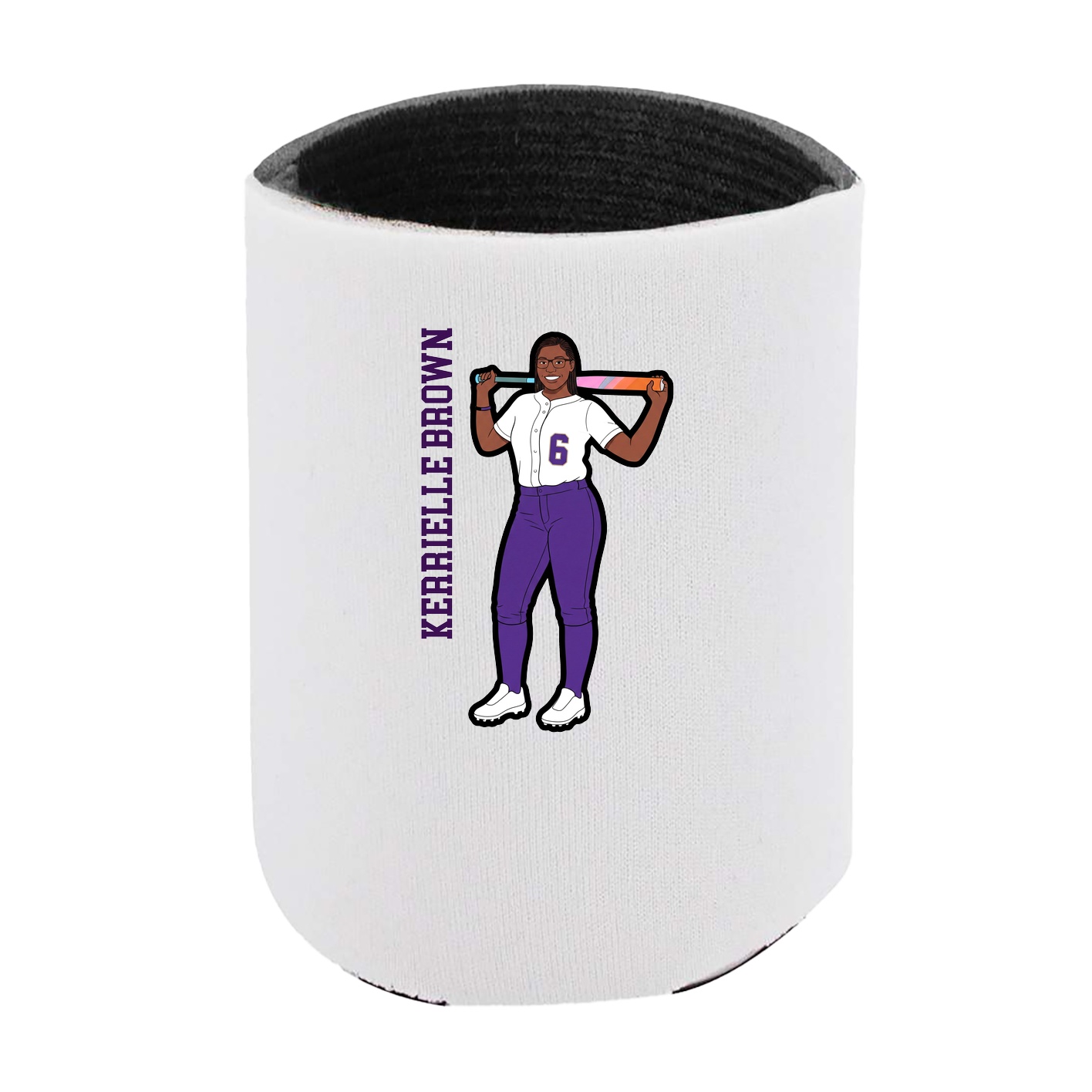 Can Holder — Name Vertical in White