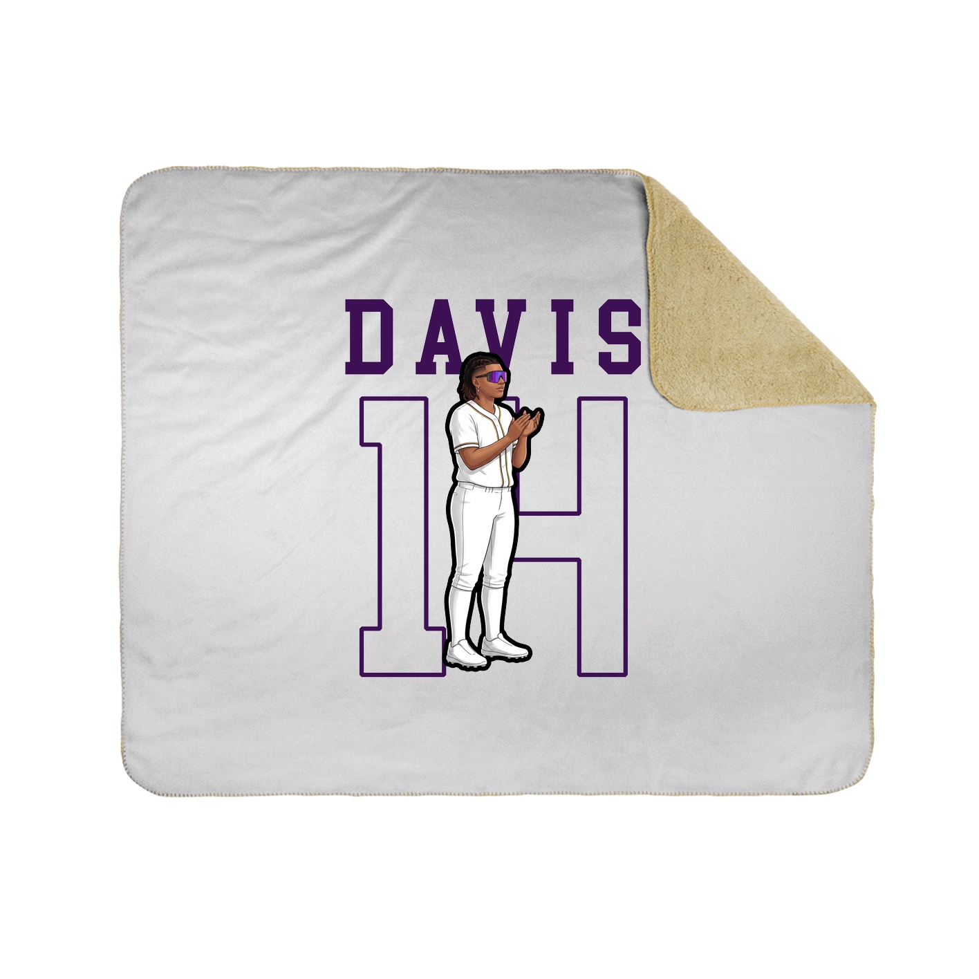 Throw Blanket — Shirsey in White