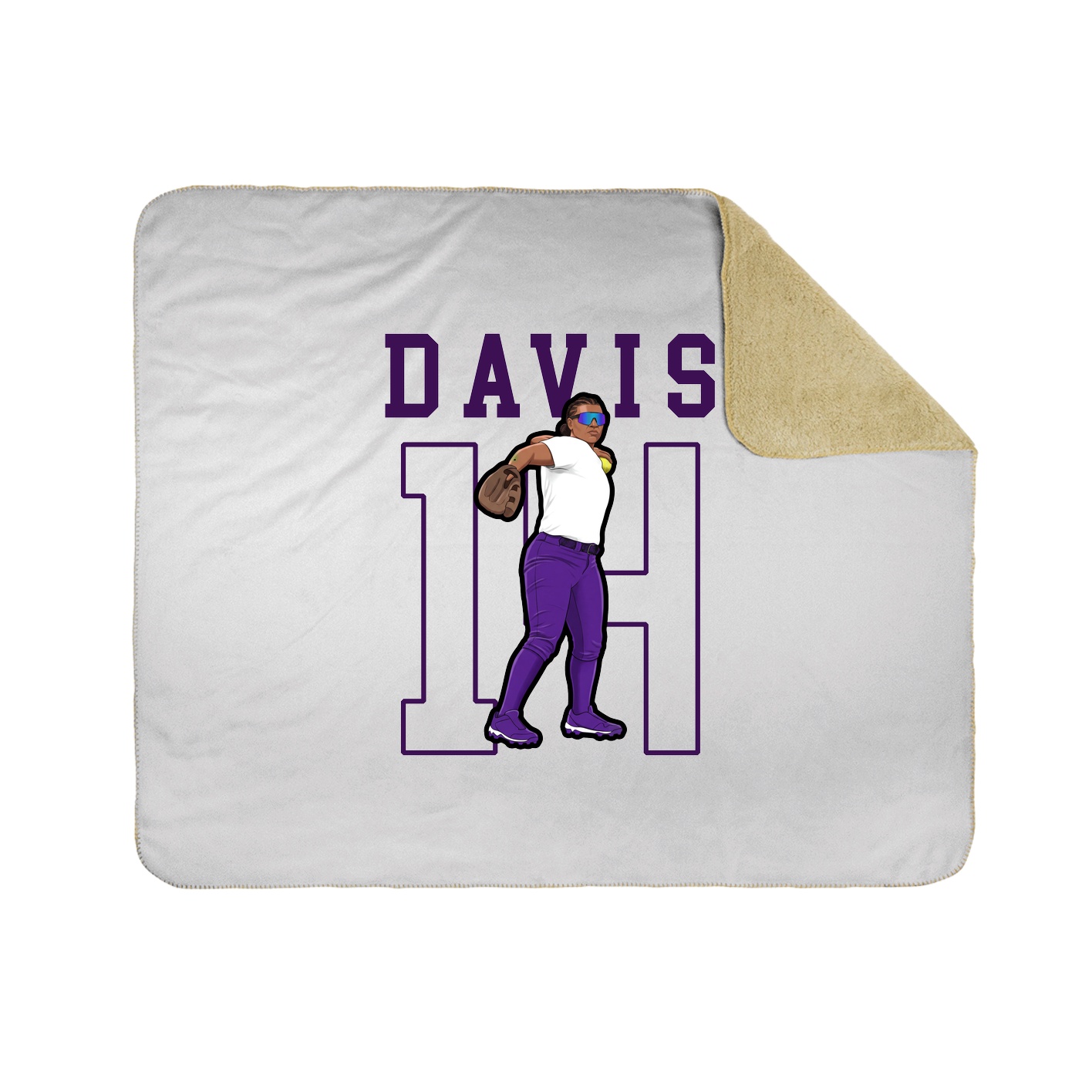 Throw Blanket — Shirsey in White