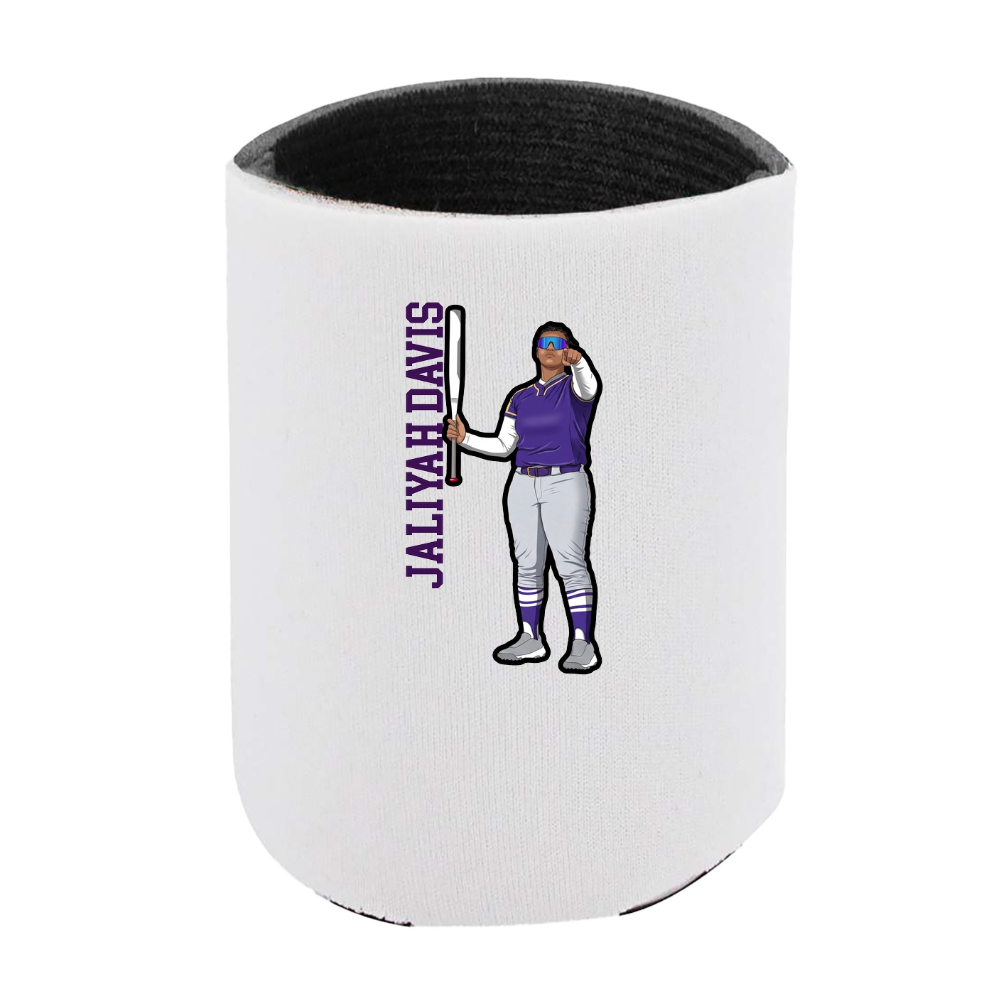Can Holder — Name Vertical in White
